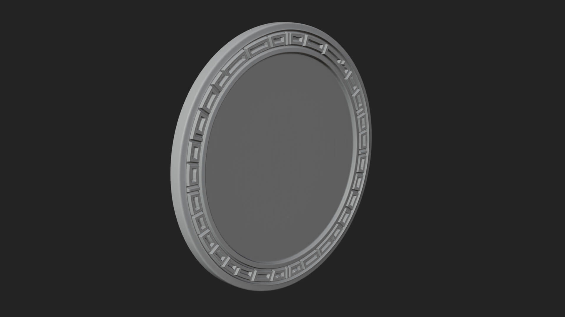 Eagle Head Oval Relief Plaque Design 5 3D Print Model 3D Model