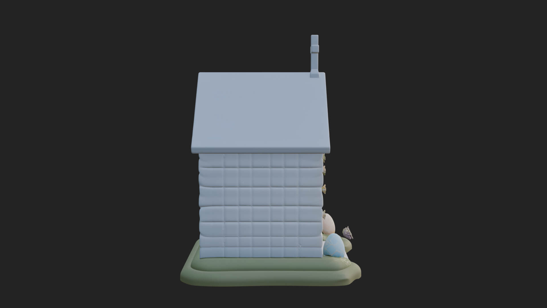 Easter Blossom Chapel House Design 1 3D Print Model 3D Model