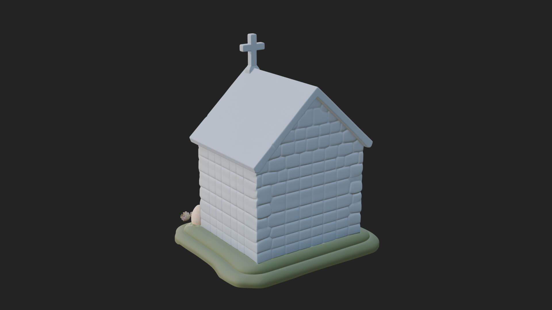 Easter Blossom Chapel House Design 1 3D Print Model 3D Model