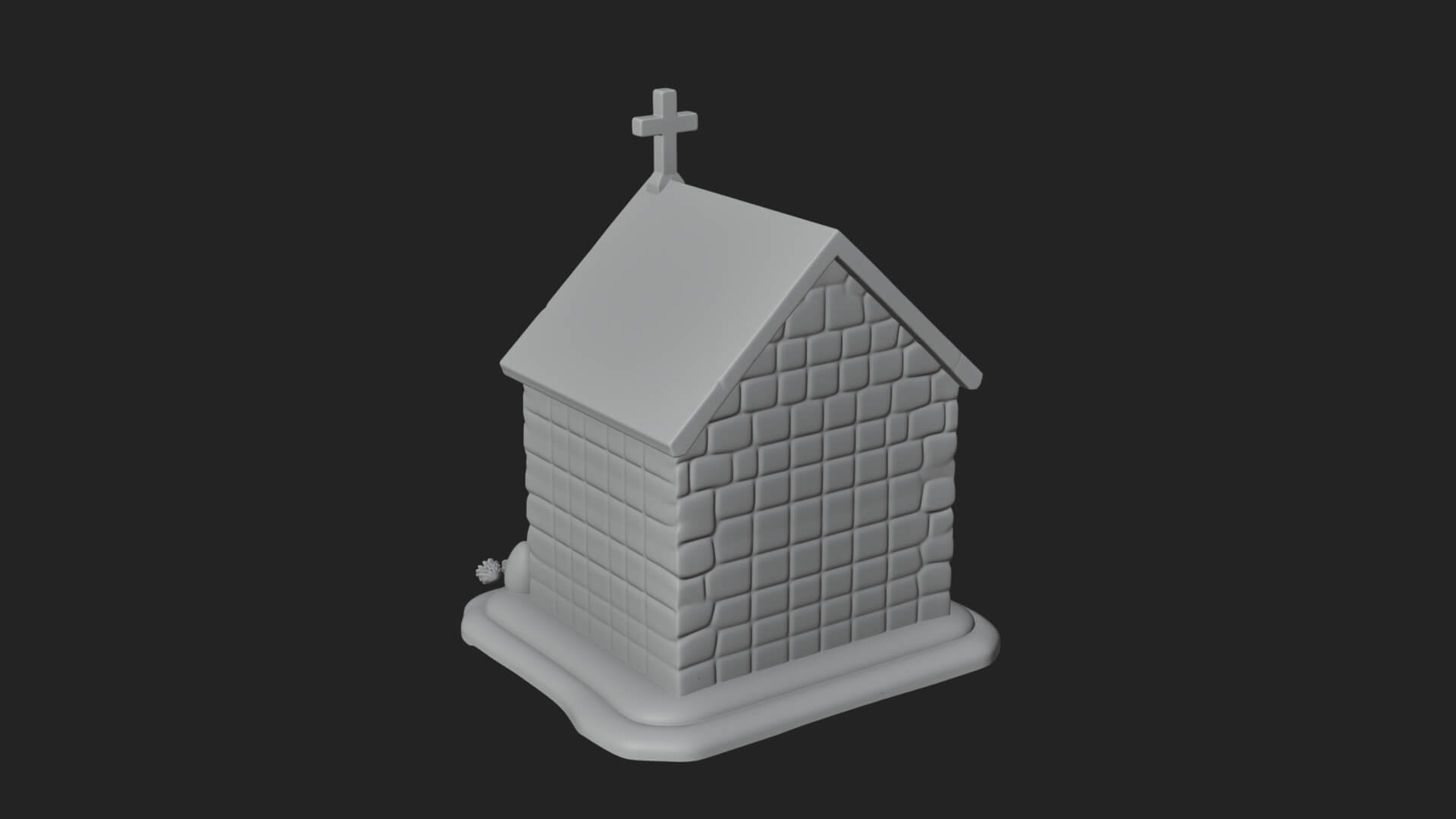 Easter Blossom Chapel House Design 1 3D Print Model 3D Model