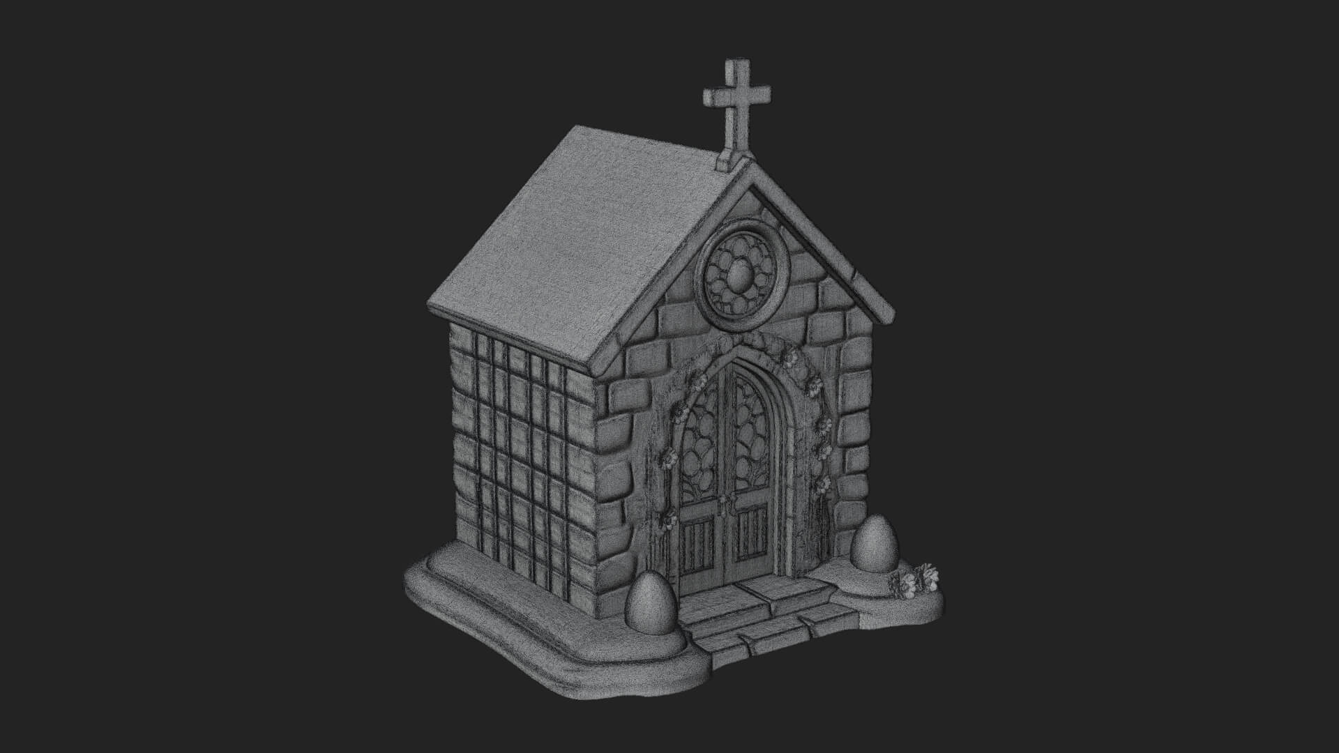 Easter Blossom Chapel House Design 1 3D Print Model 3D Model