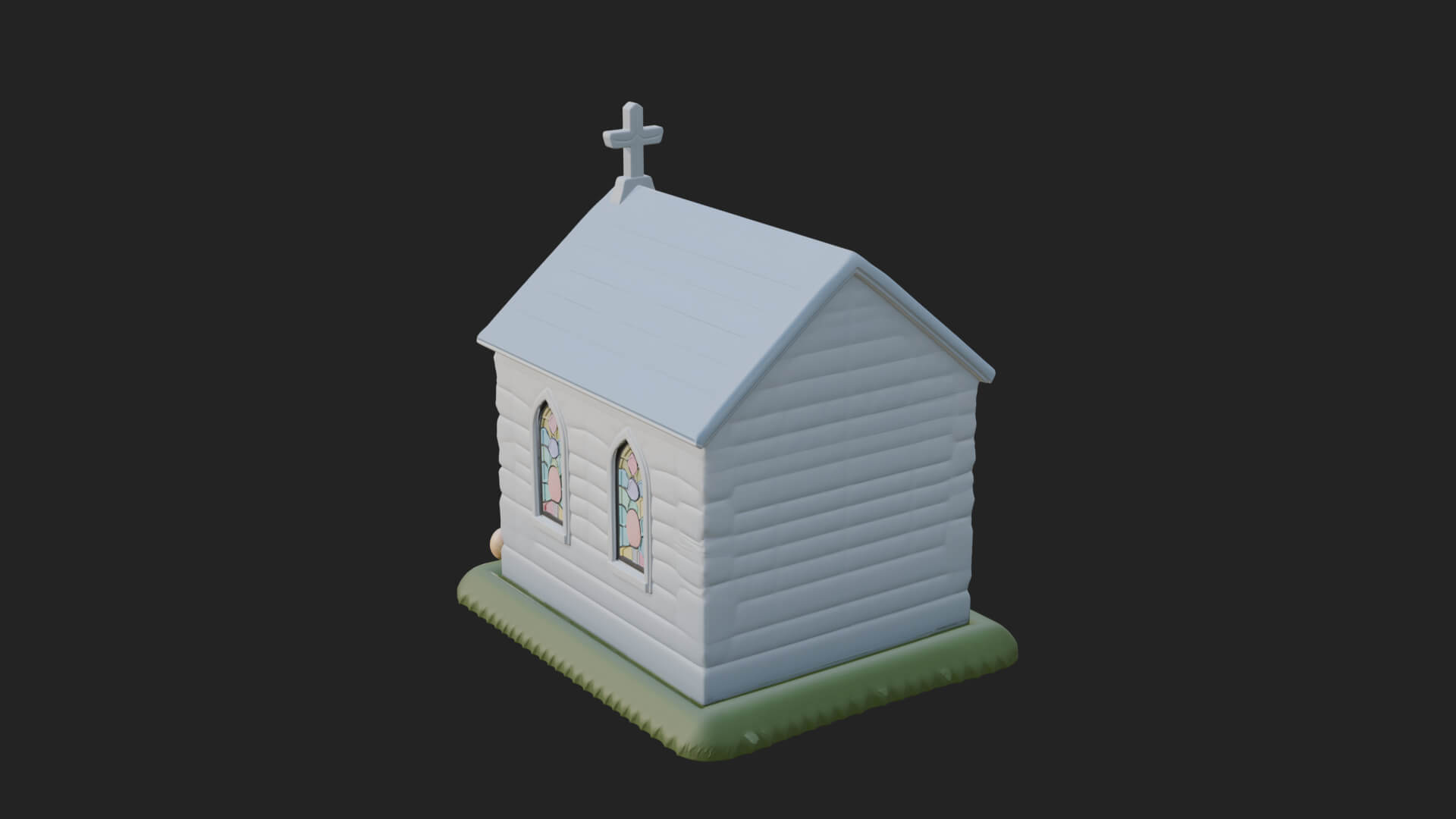 Easter Blossom Chapel House Design 2 3d Print Model 3D Model