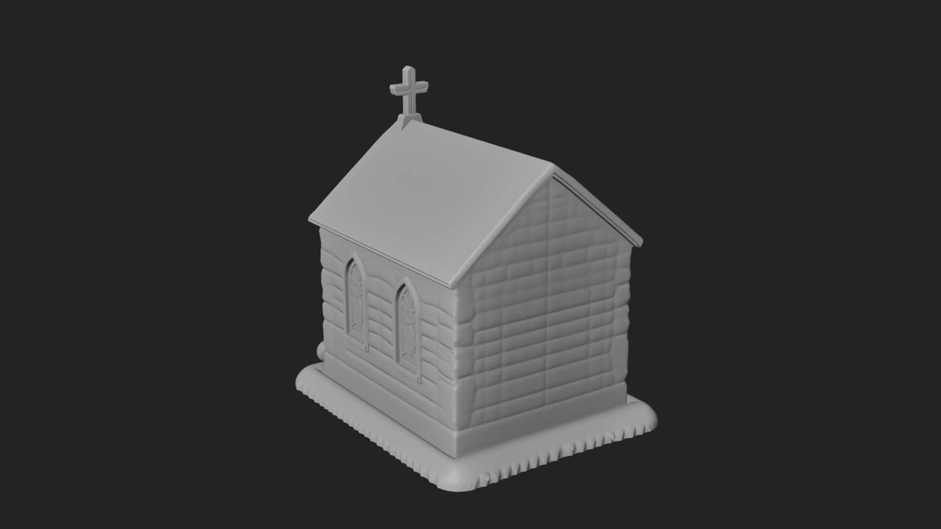 Easter Blossom Chapel House Design 2 3d Print Model 3D Model