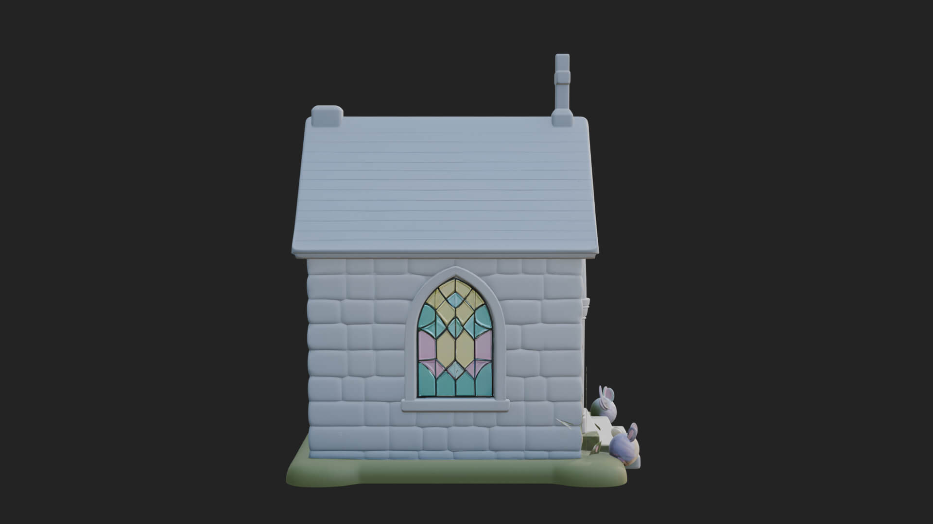 Easter Blossom Chapel House Design 3 3D Print Model 3D Model