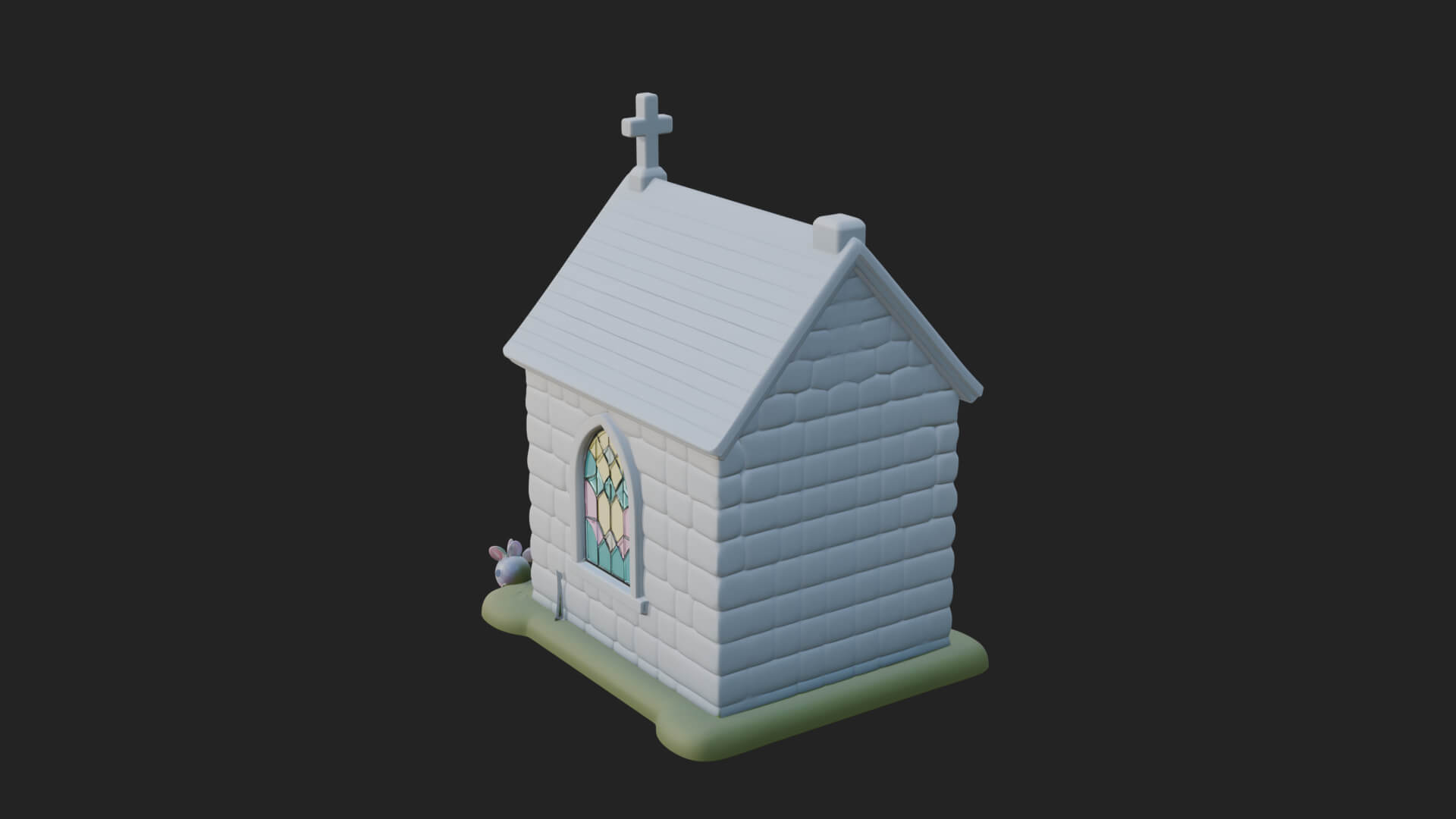 Easter Blossom Chapel House Design 3 3D Print Model 3D Model
