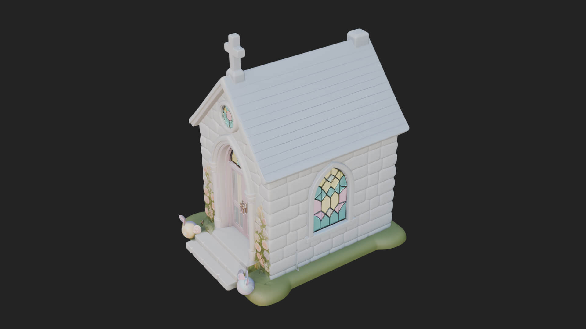 Easter Blossom Chapel House Design 3 3D Print Model 3D Model