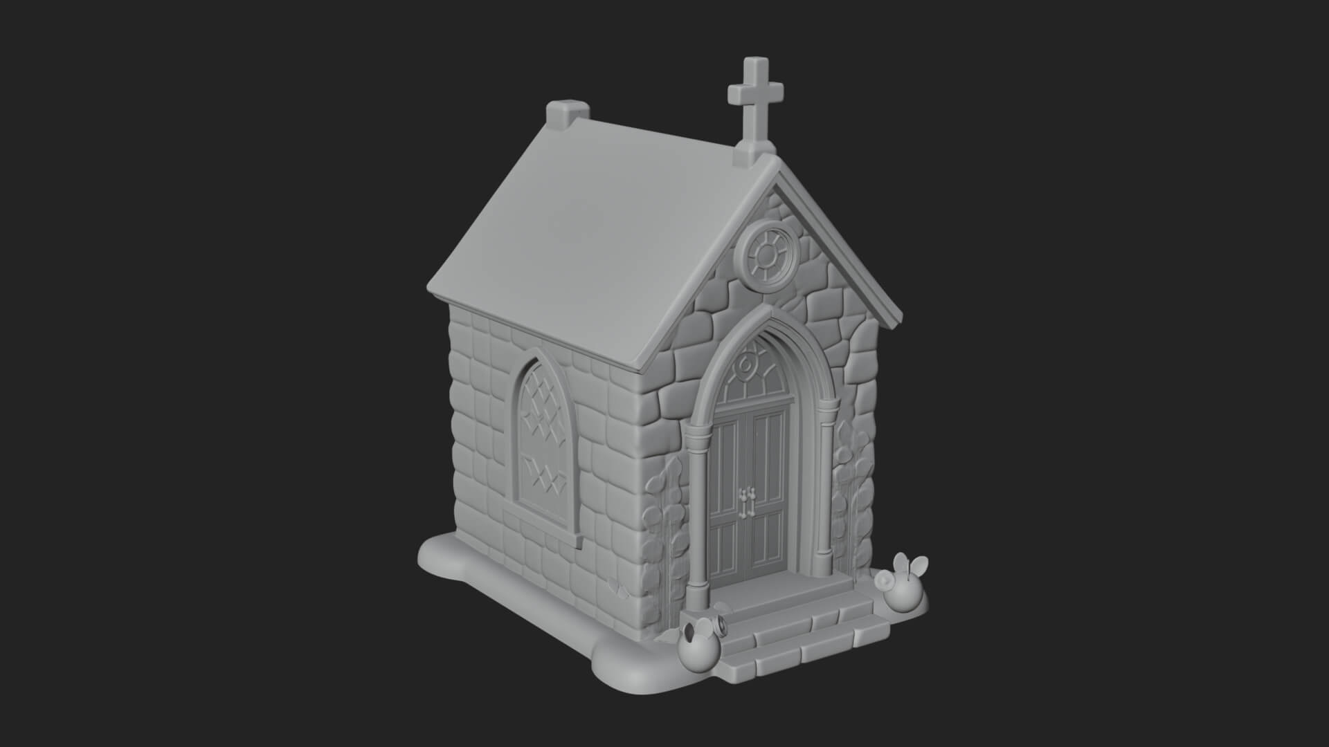 Easter Blossom Chapel House Design 3 3D Print Model 3D Model