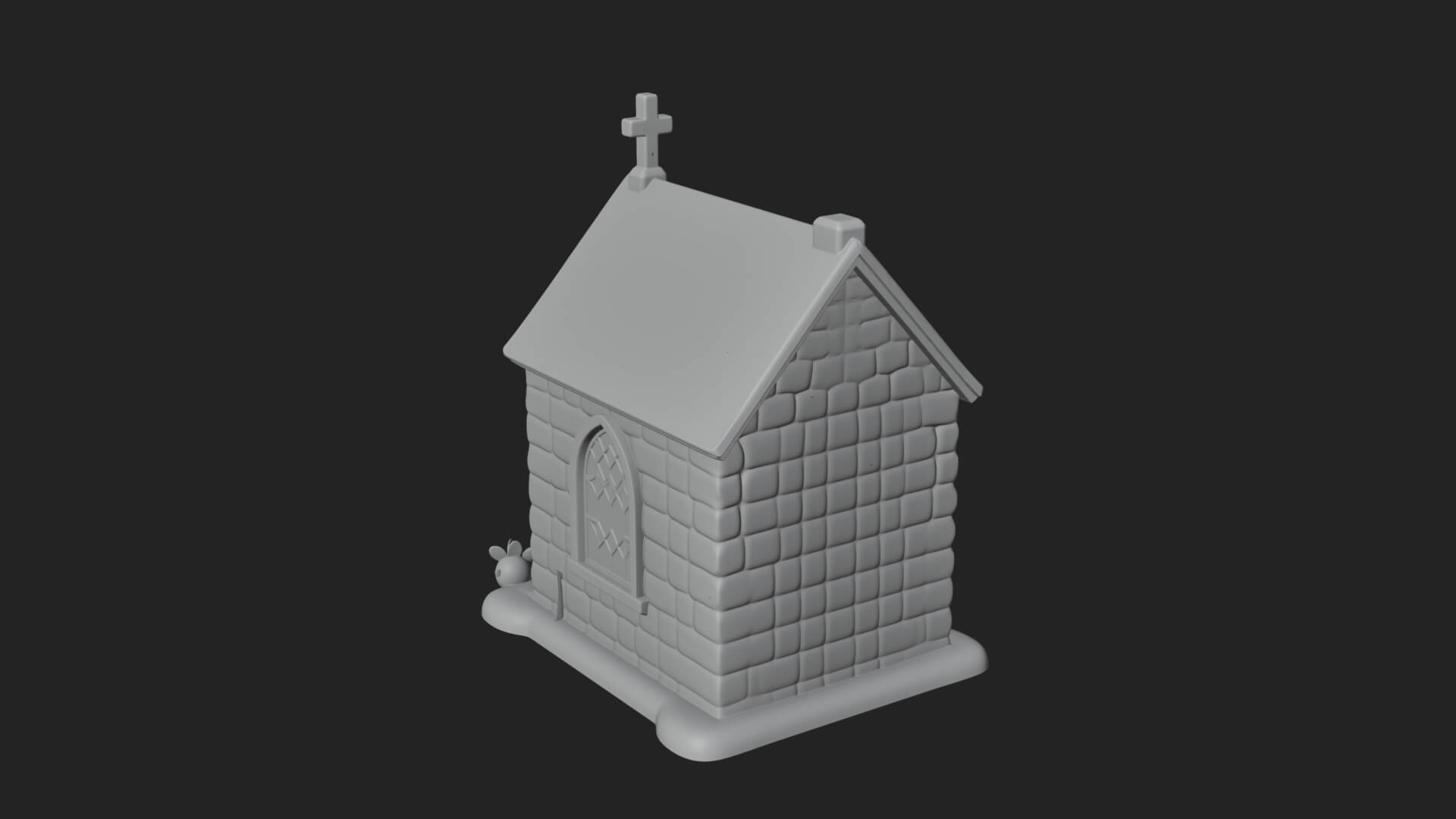 Easter Blossom Chapel House Design 3 3D Print Model 3D Model