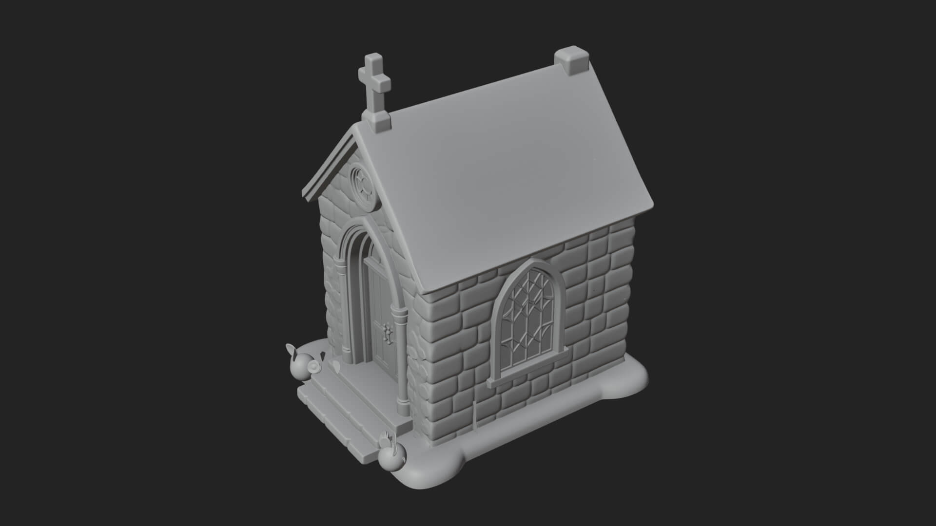 Easter Blossom Chapel House Design 3 3D Print Model 3D Model