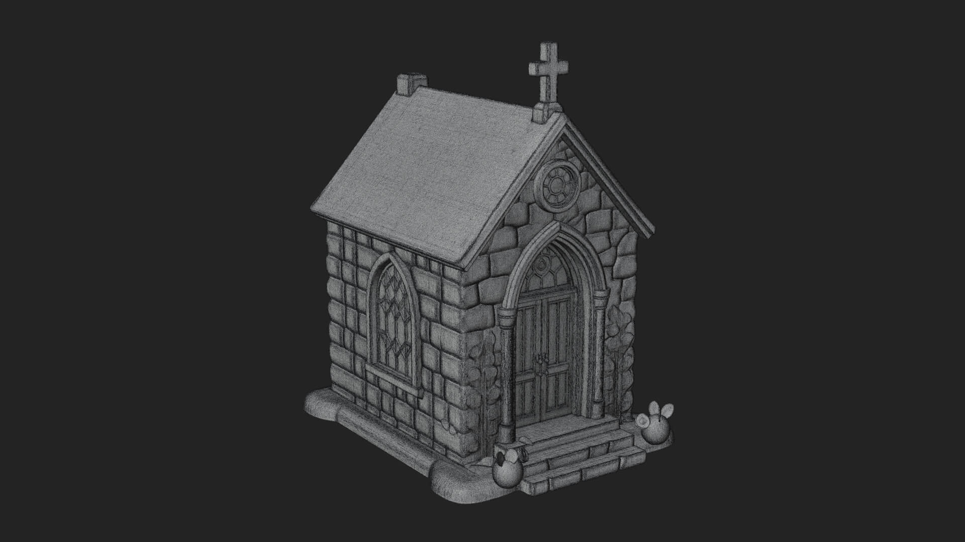 Easter Blossom Chapel House Design 3 3D Print Model 3D Model