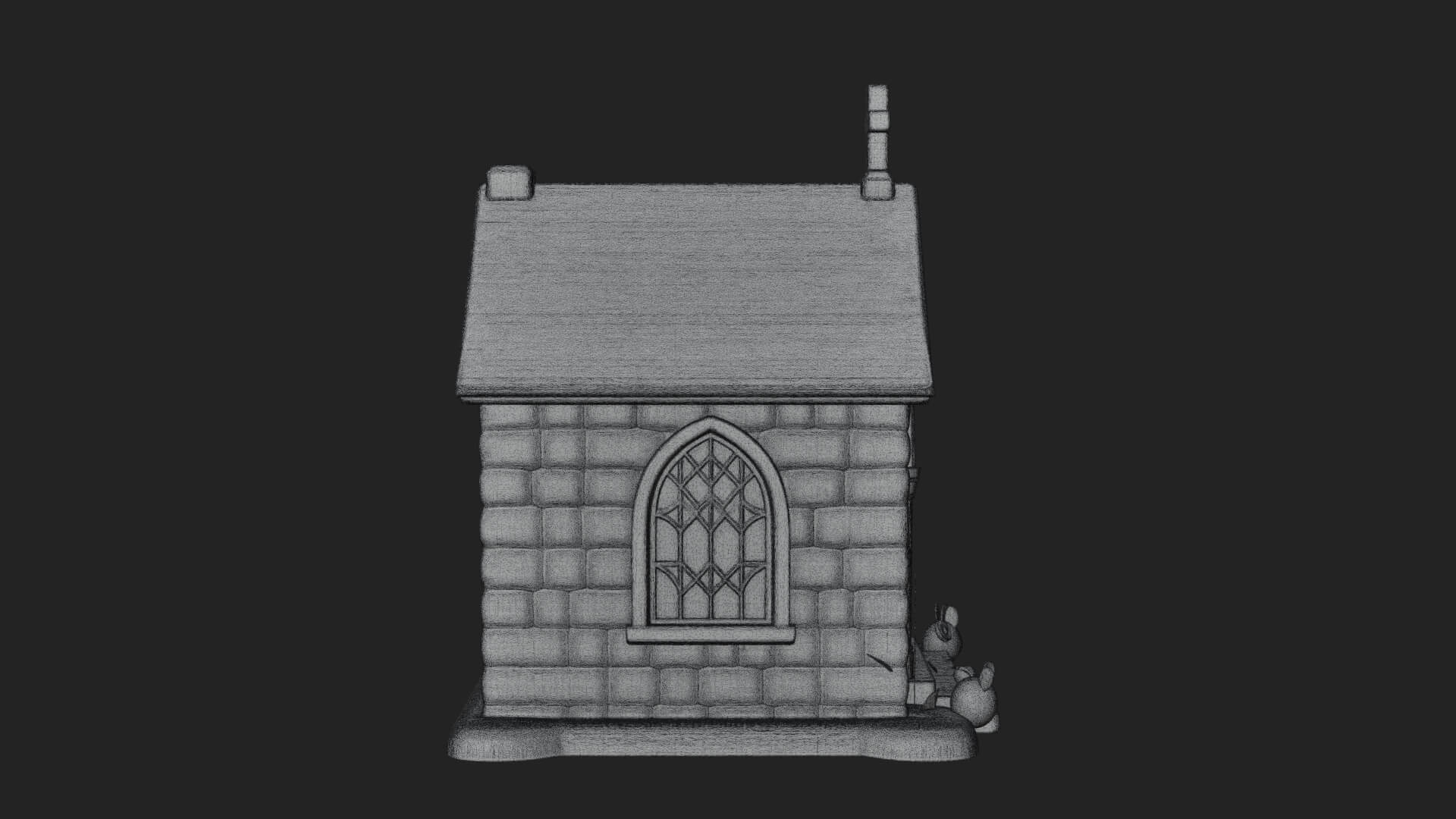 Easter Blossom Chapel House Design 3 3D Print Model 3D Model