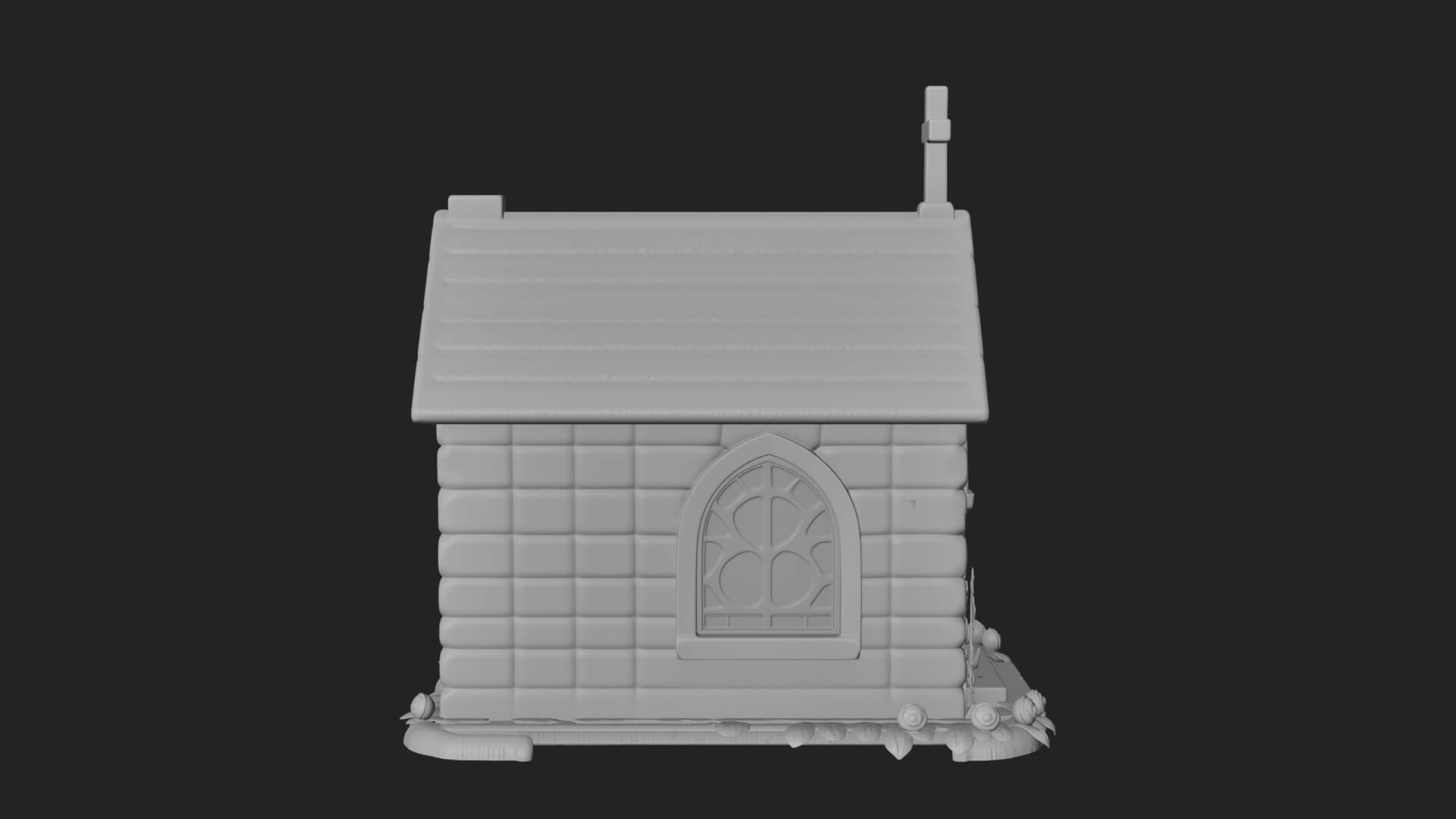 Easter Blossom Chapel House Design 4 3D Print Model 3D Model