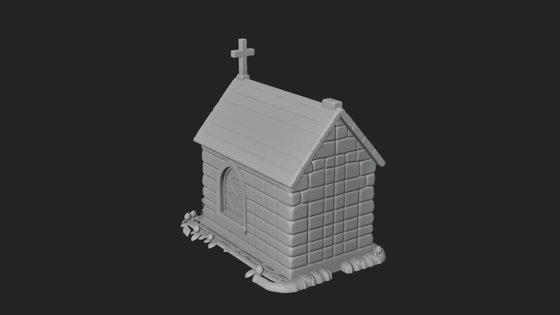 Easter Blossom Chapel House Design 4 3D Print Model 3D Model