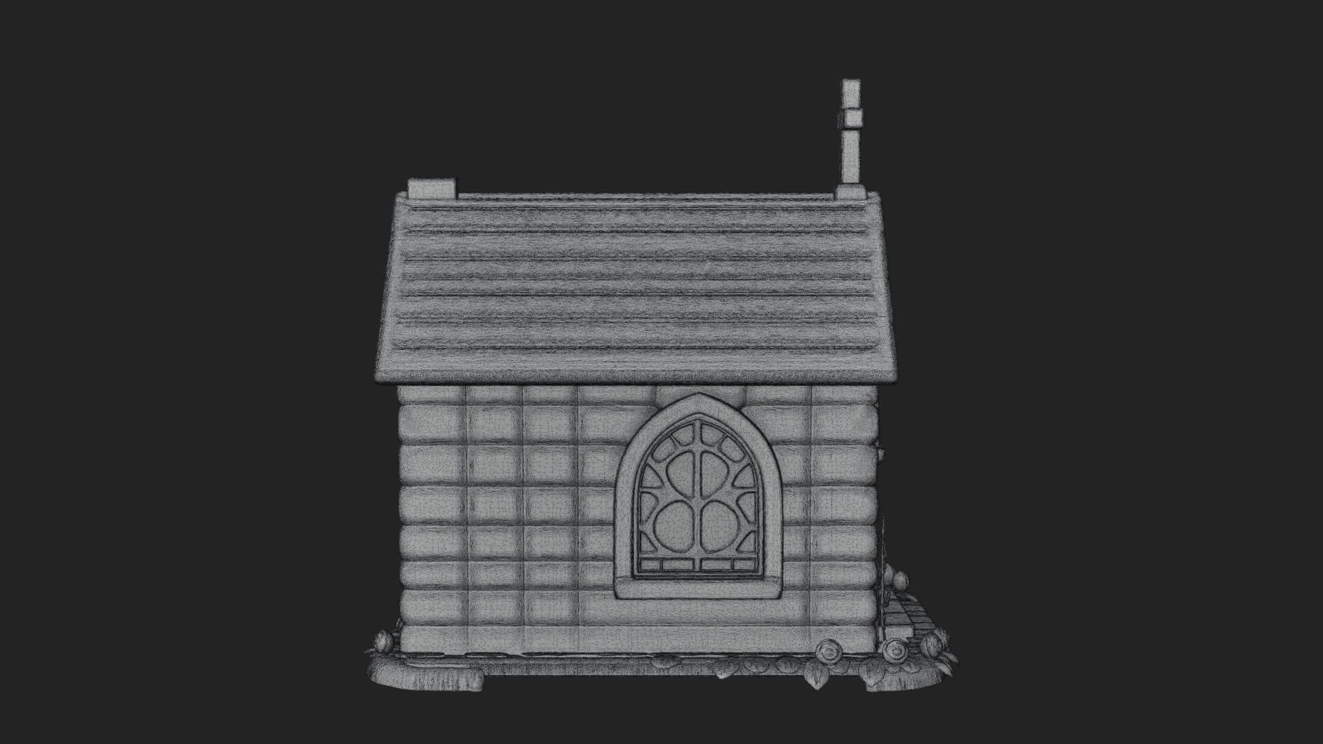Easter Blossom Chapel House Design 4 3D Print Model 3D Model