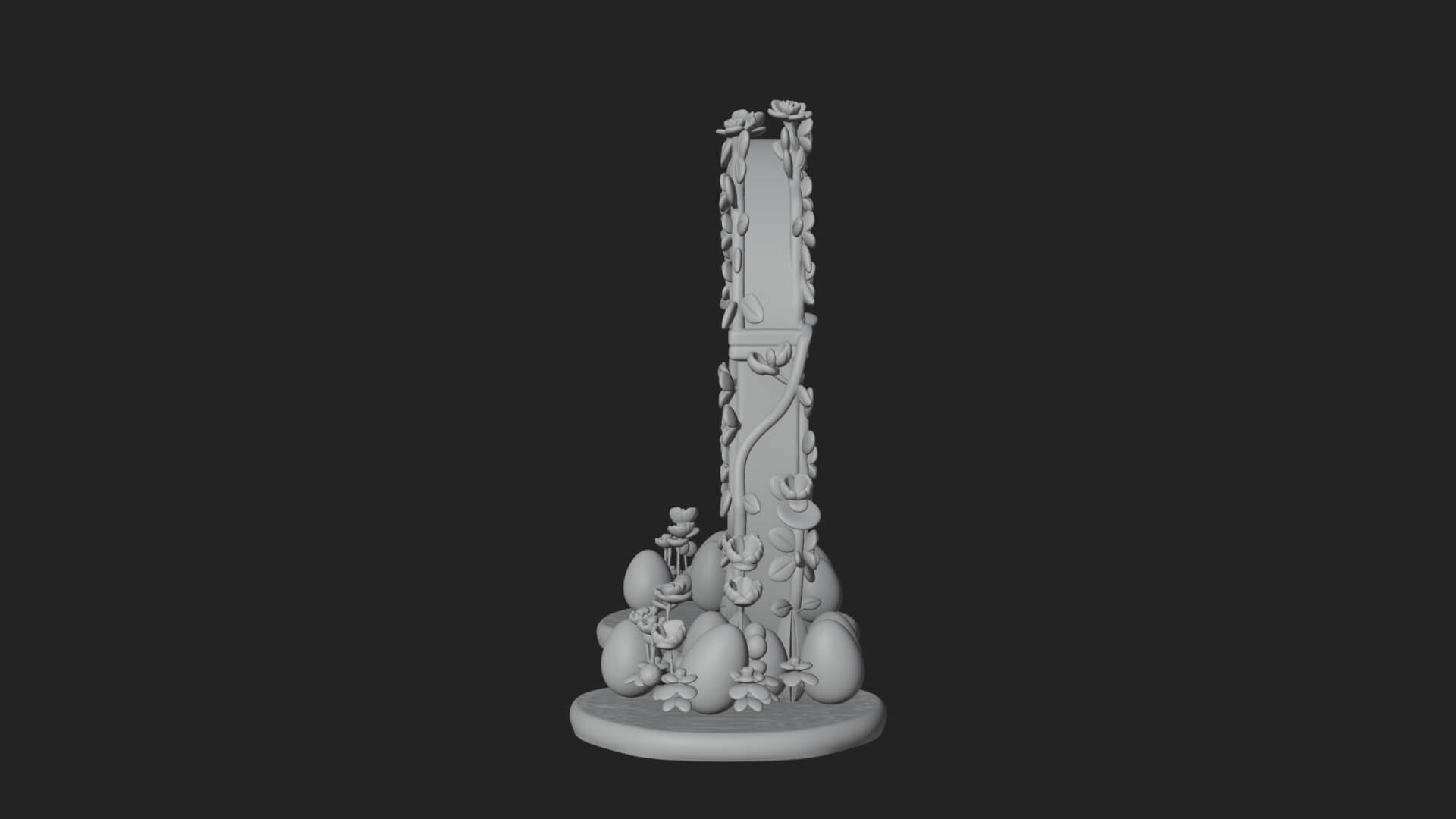 Easter Blossom Garden Gate Design 1 3D Print Model 3D Model