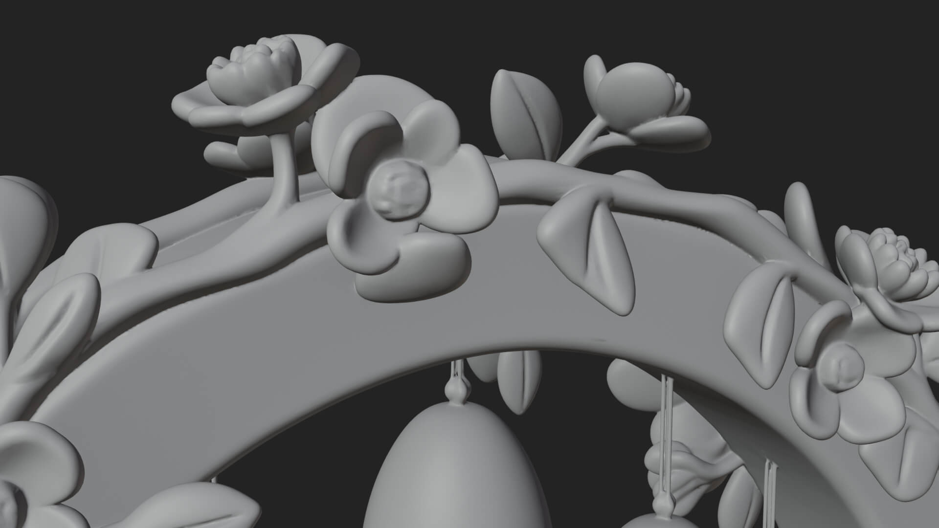 Easter Blossom Garden Gate Design 1 3D Print Model 3D Model