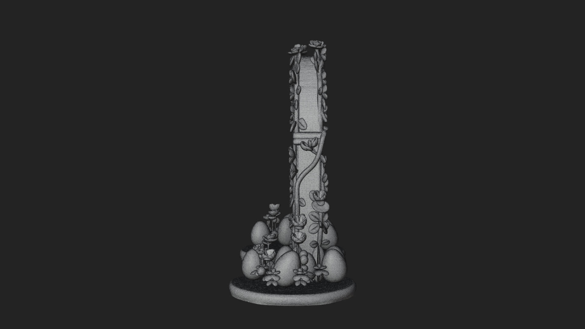 Easter Blossom Garden Gate Design 1 3D Print Model 3D Model