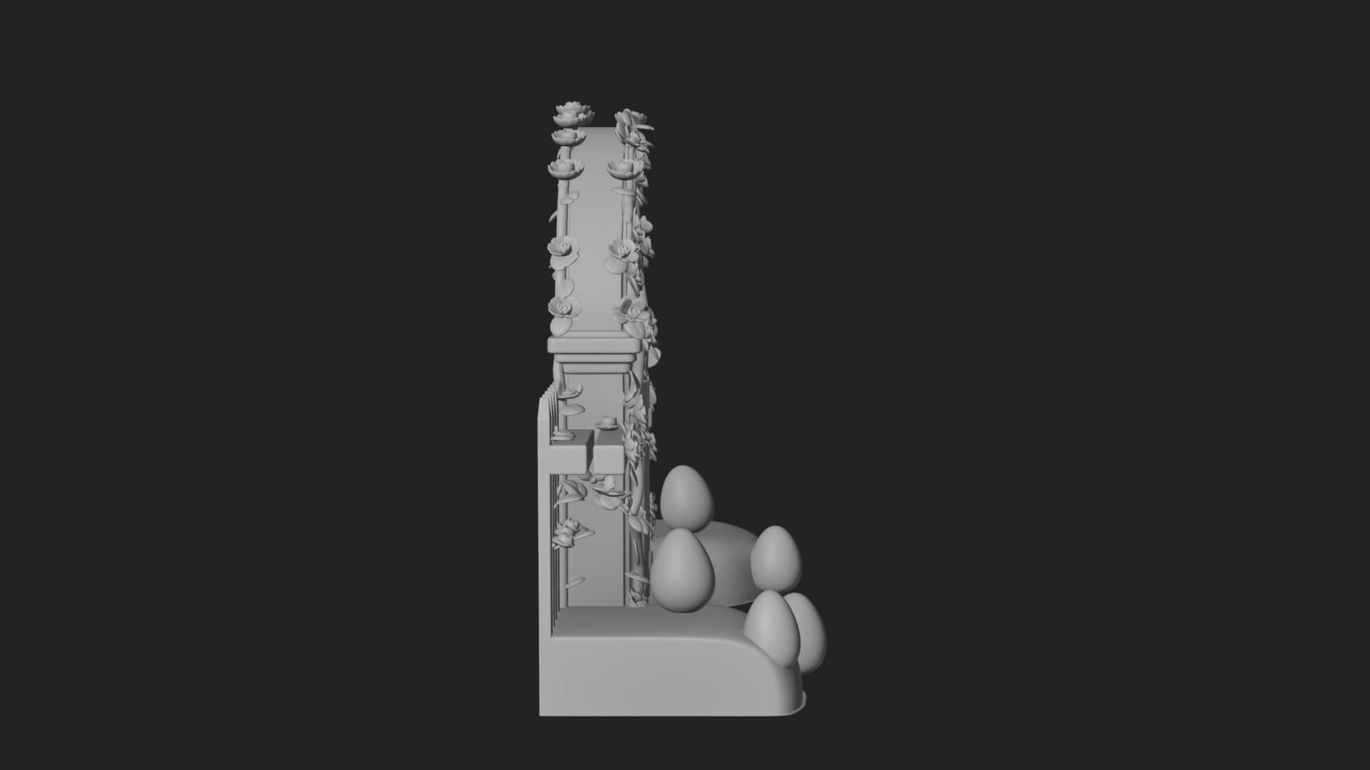 Easter Blossom Garden Gate Design 2 3D Print Model 3D Model