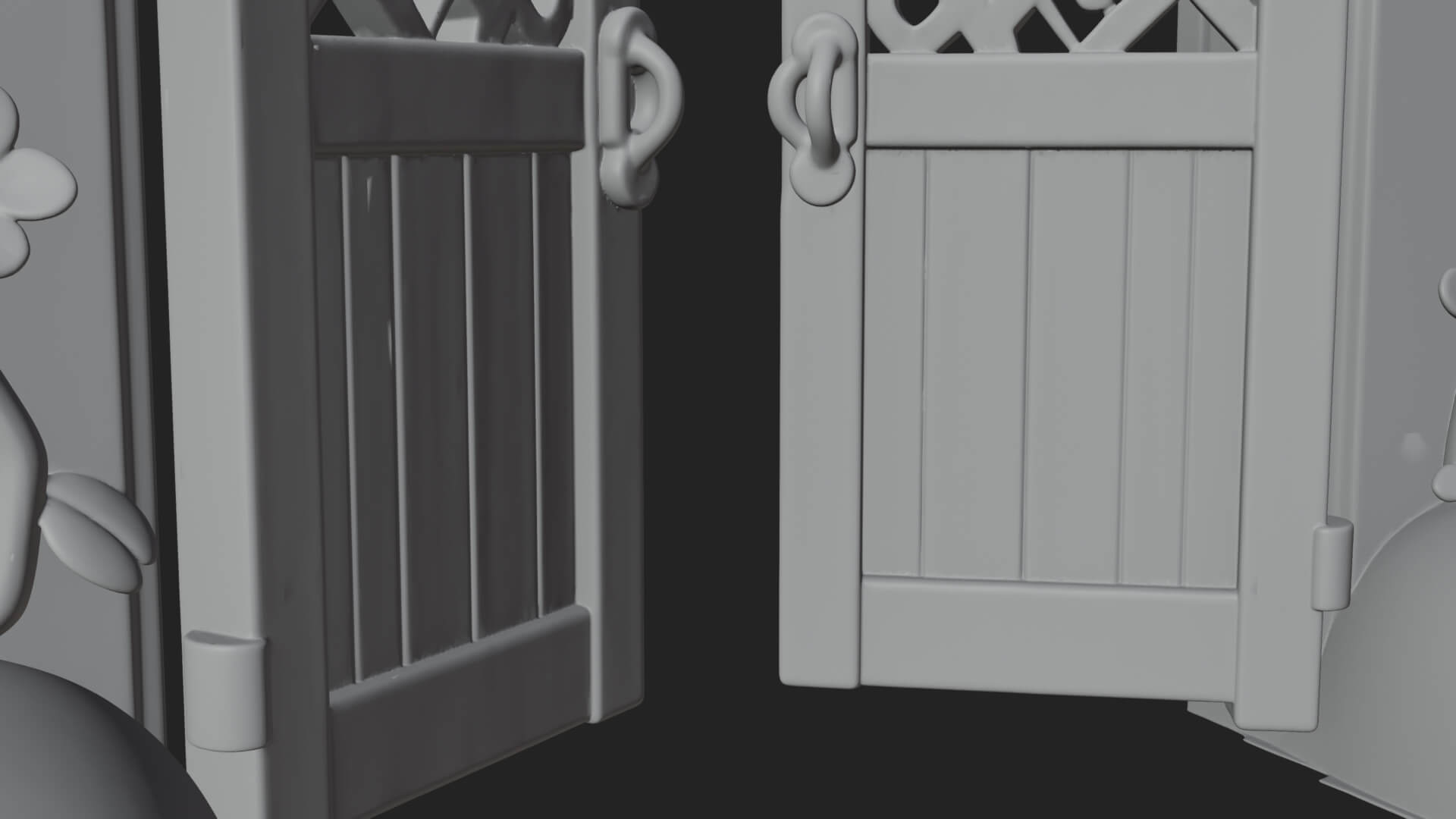 Easter Blossom Garden Gate Design 2 3D Print Model 3D Model