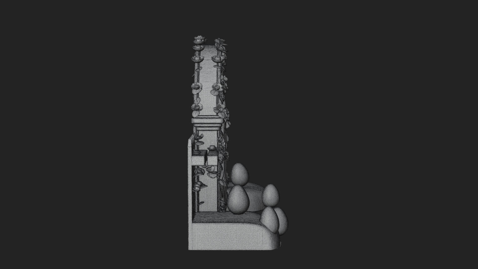 Easter Blossom Garden Gate Design 2 3D Print Model 3D Model