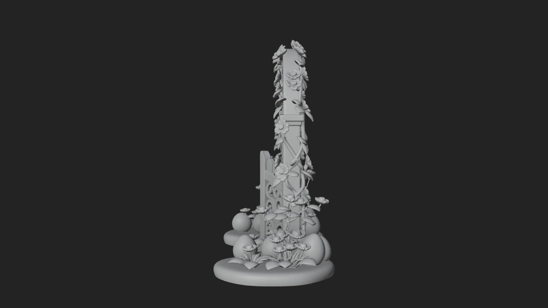 Easter Blossom Garden Gate Design 3 3D Print Model 3D Model