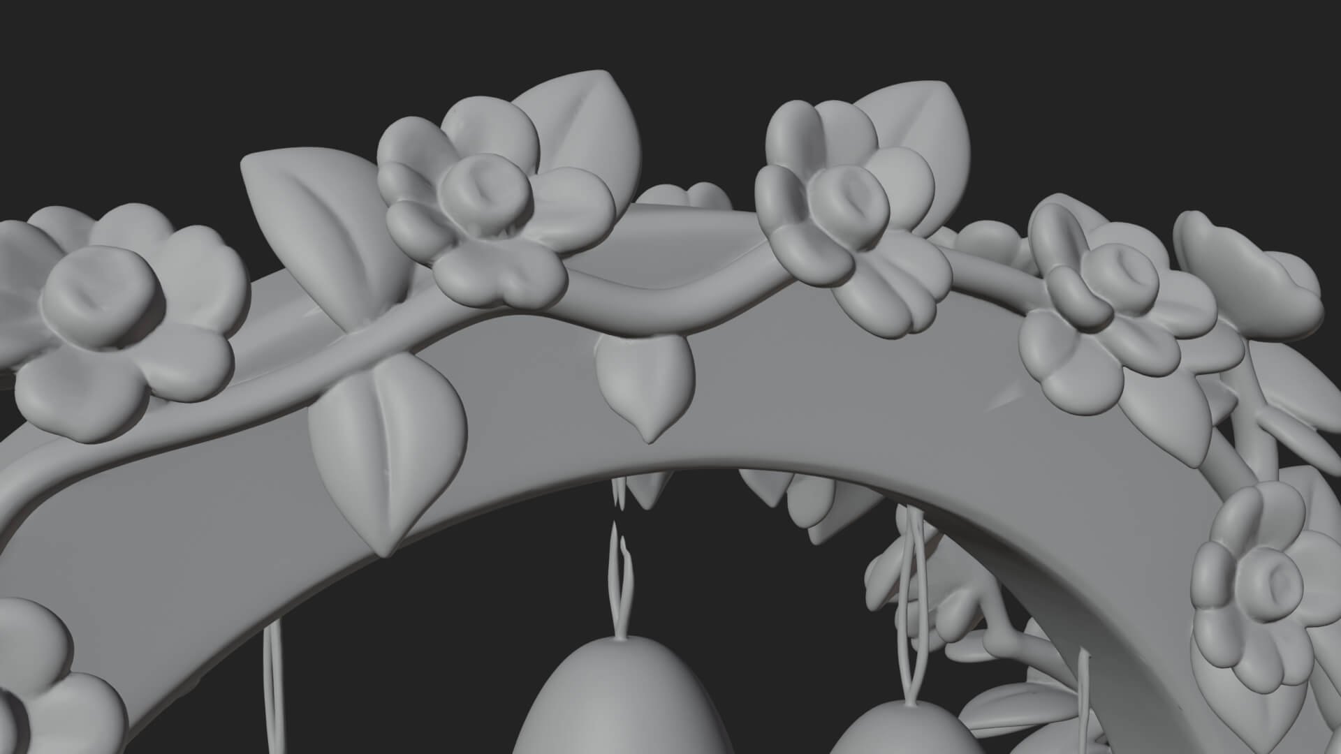 Easter Blossom Garden Gate Design 3 3D Print Model 3D Model