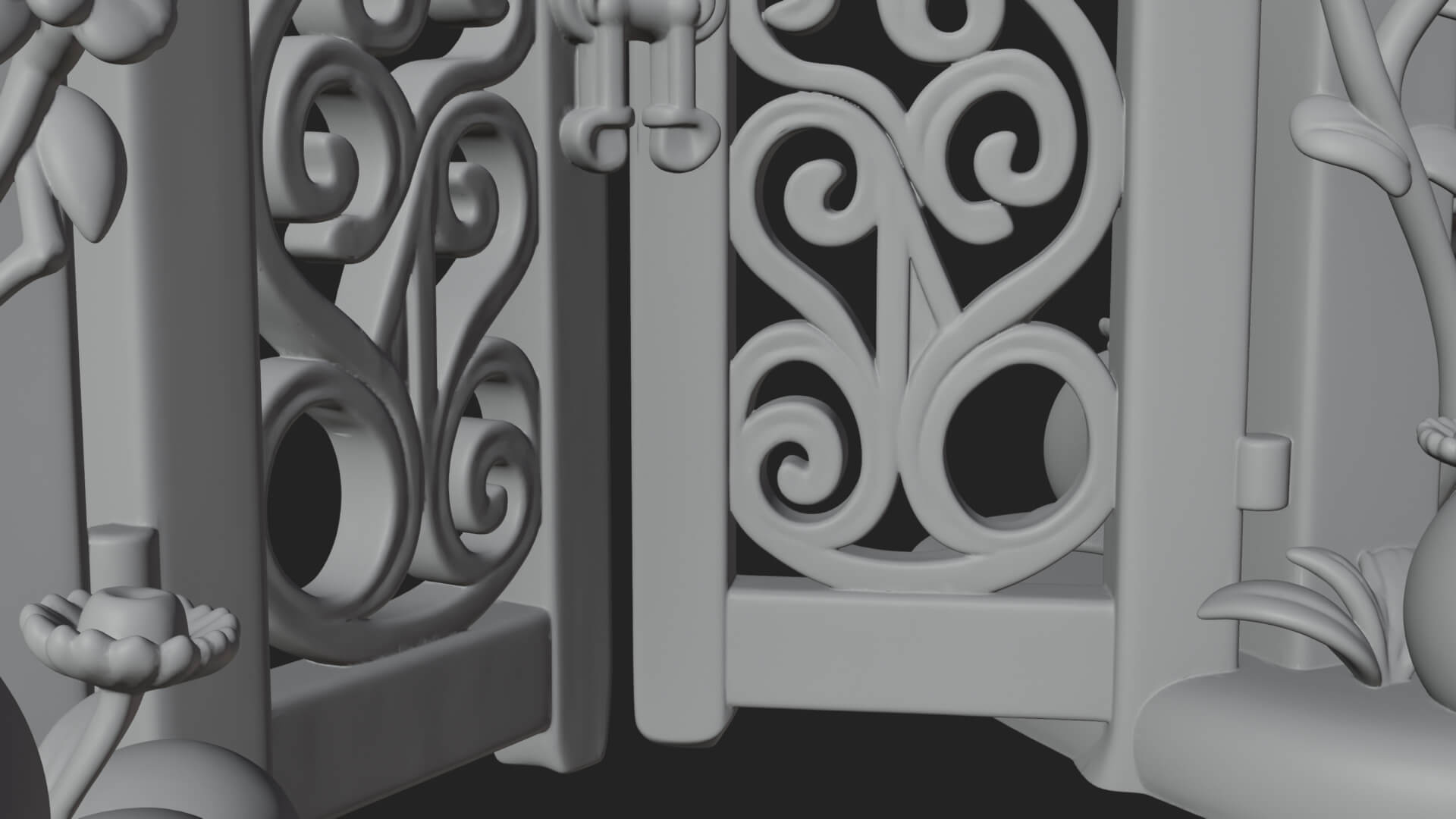 Easter Blossom Garden Gate Design 3 3D Print Model 3D Model