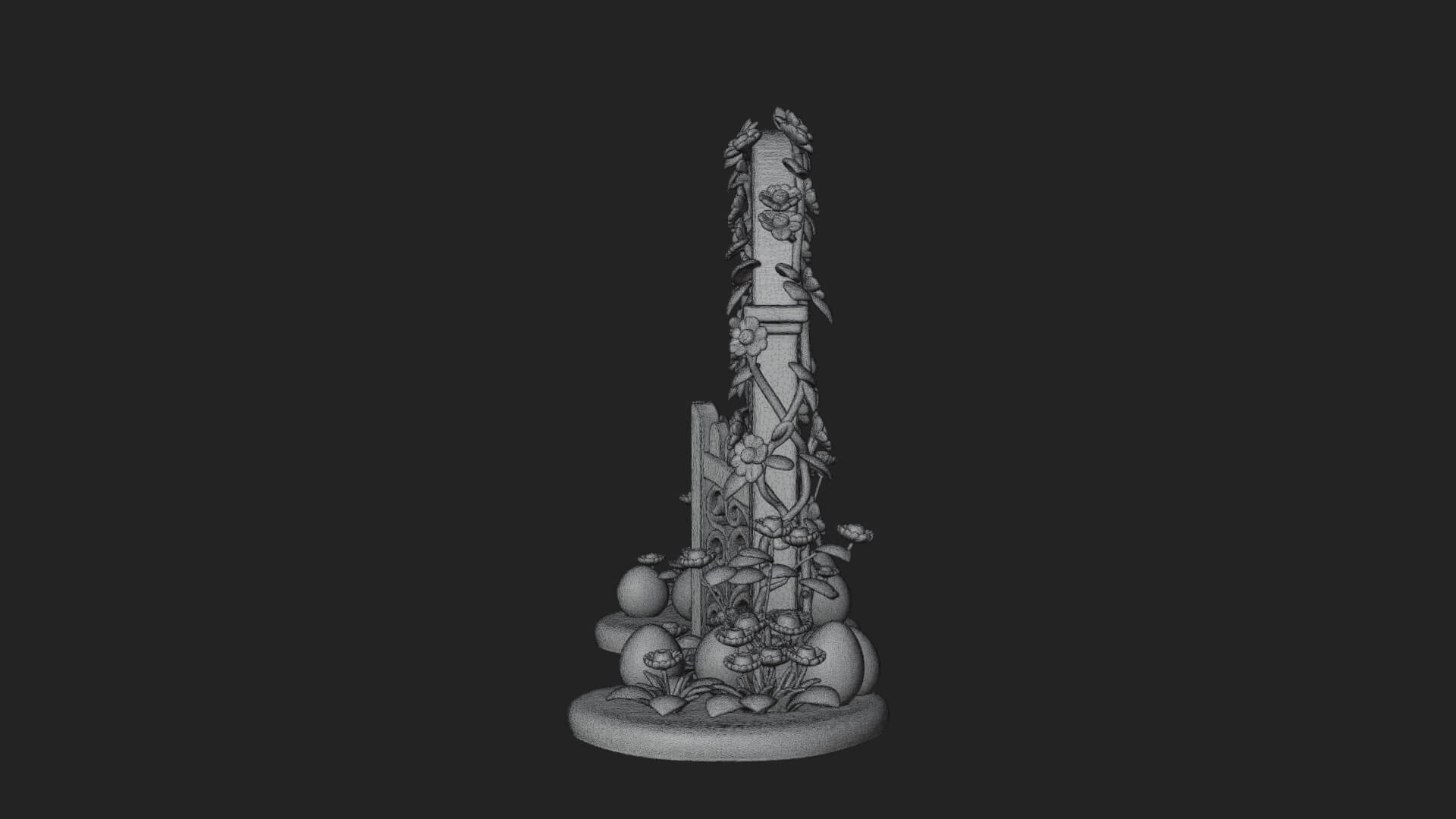 Easter Blossom Garden Gate Design 3 3D Print Model 3D Model