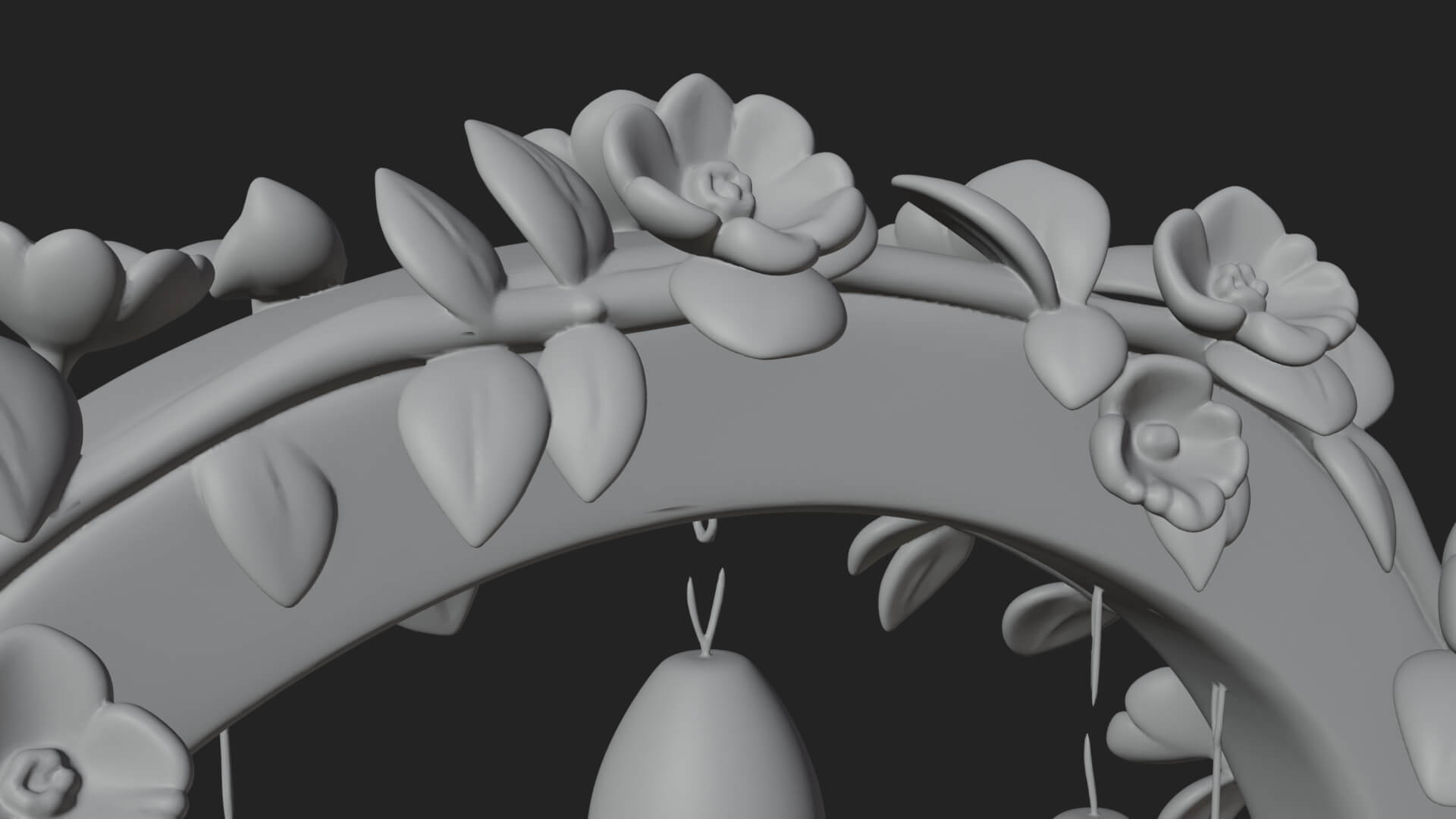 Easter Blossom Garden Gate Design 4 3D Print Model 3D Model
