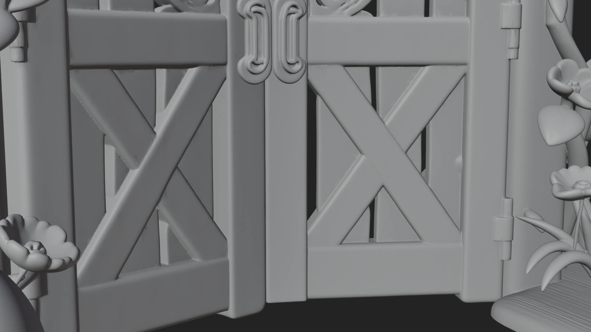 Easter Blossom Garden Gate Design 4 3D Print Model 3D Model