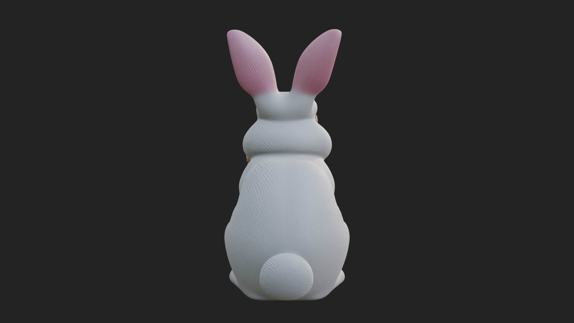 Easter Bunny with Basket Statue Design 5 3D Print Model 3D Model