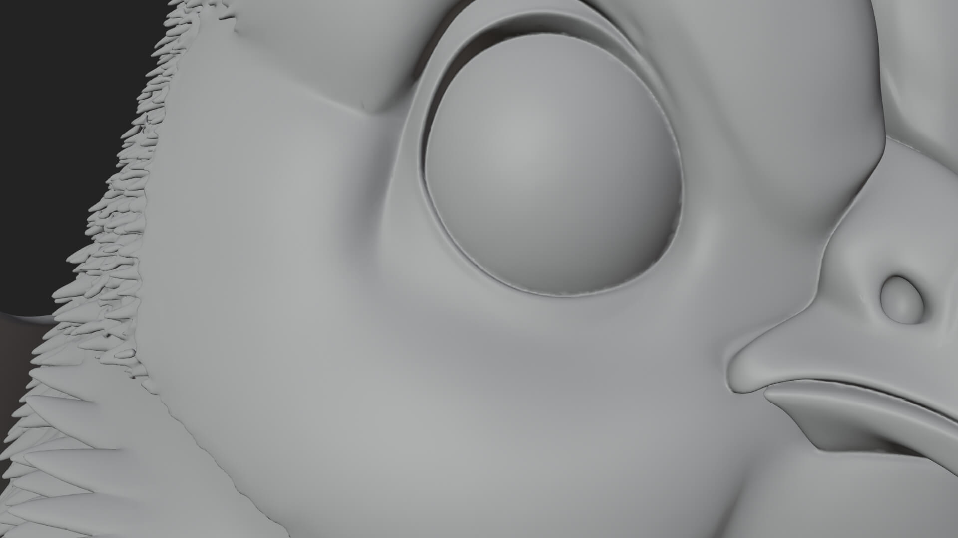 Easter Chick in Eggshell Statue Design 5 3D Print Model 3D Model
