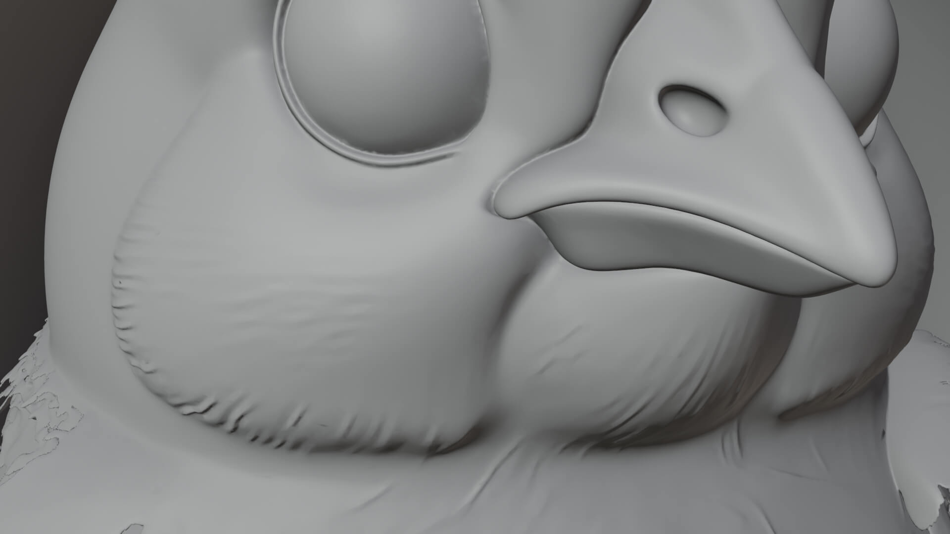 Easter Chick in Eggshell Statue Design 6 3d Print Model 3D Model