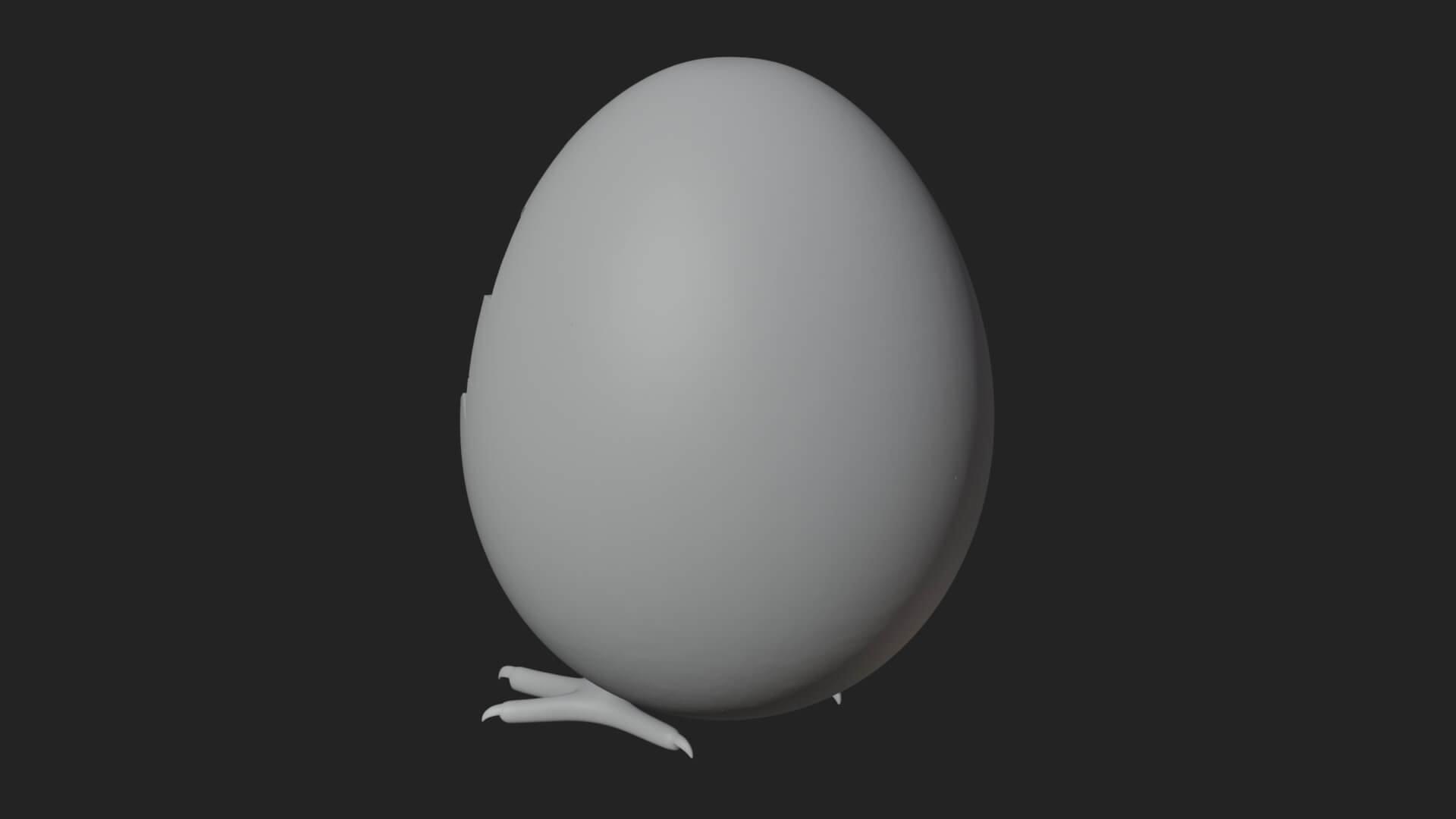 Easter Chick in Eggshell Statue Design 7 3D Print Model 3D Model