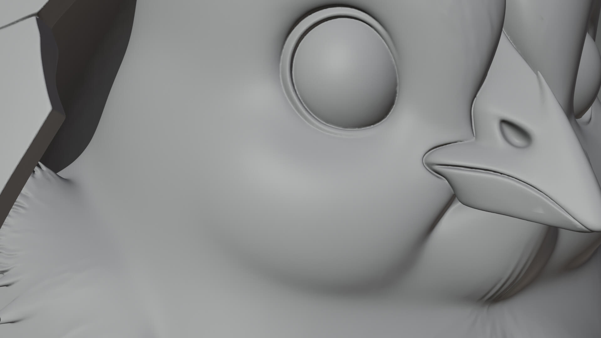 Easter Chick in Eggshell Statue Design 7 3D Print Model 3D Model