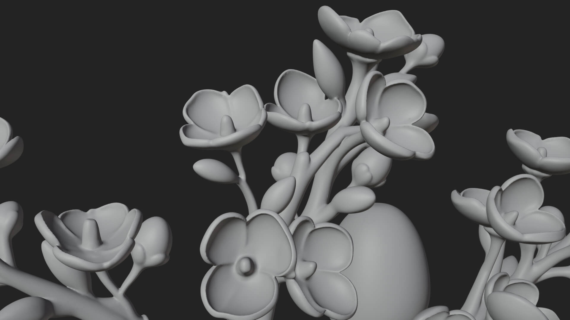 Easter Egg Blossom Tree Model Design 1 3D Print Model 3D Model