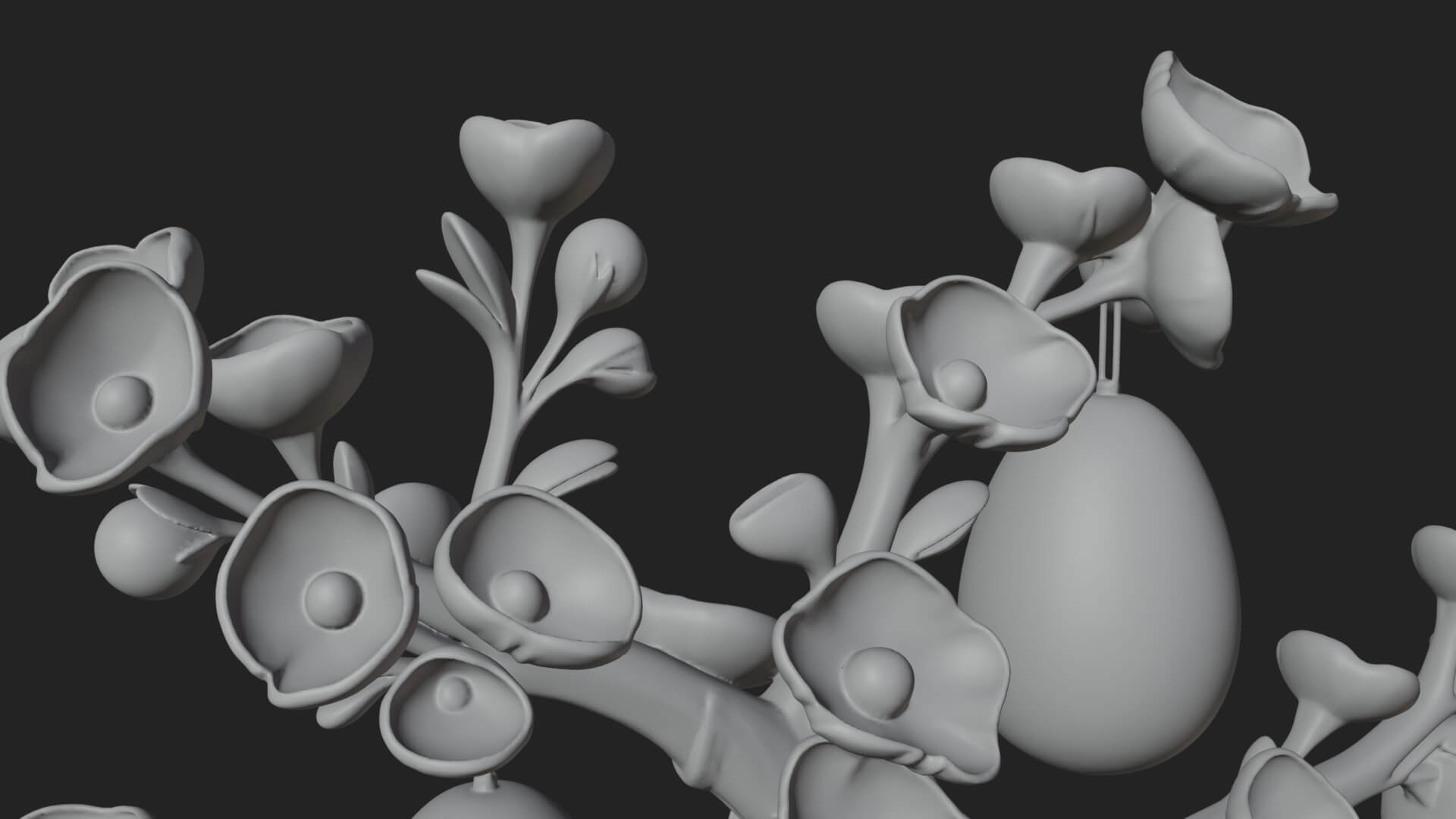 Easter Egg Blossom Tree Model Design 3 3D Print Model 3D Model