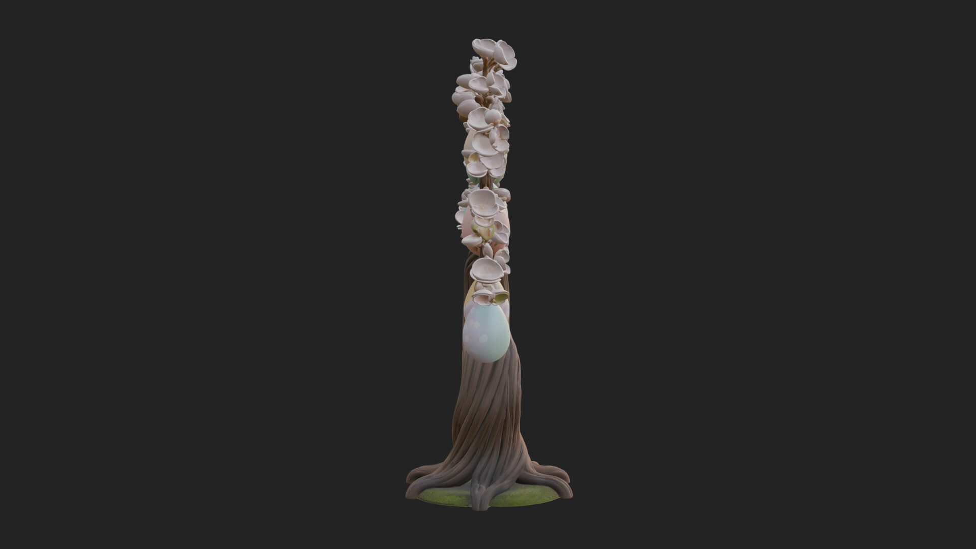 Easter Egg Blossom Tree Model Design 4 3D Print Model 3D Model