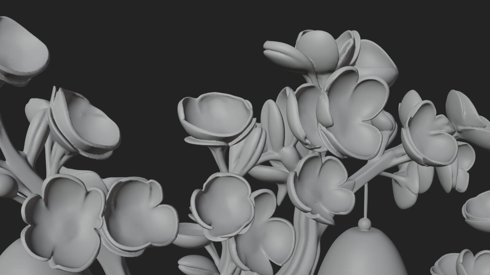 Easter Egg Blossom Tree Model Design 4 3D Print Model 3D Model
