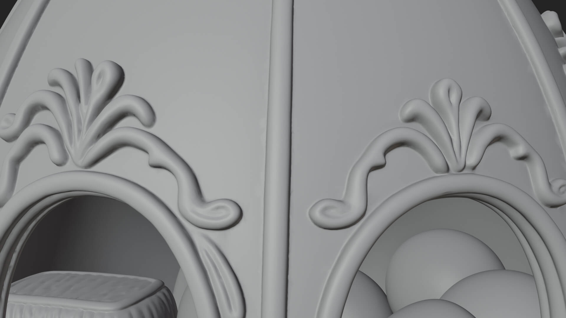 Easter Egg Carriage Model Design 1 3D Print Model 3D Model