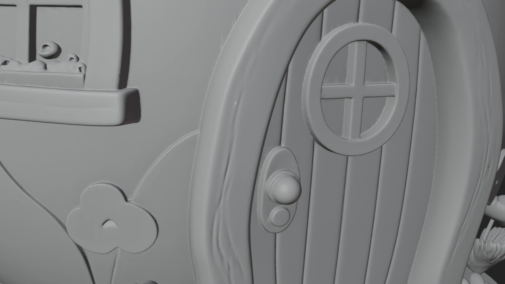 Easter Egg Cottage House Design 1 3D Print Model 3D Model