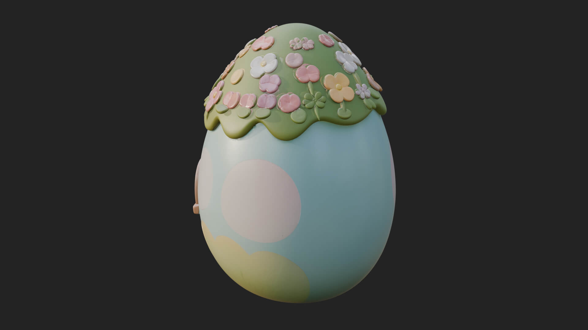Easter Egg Cottage House Design 2 3D Print Model 3D Model