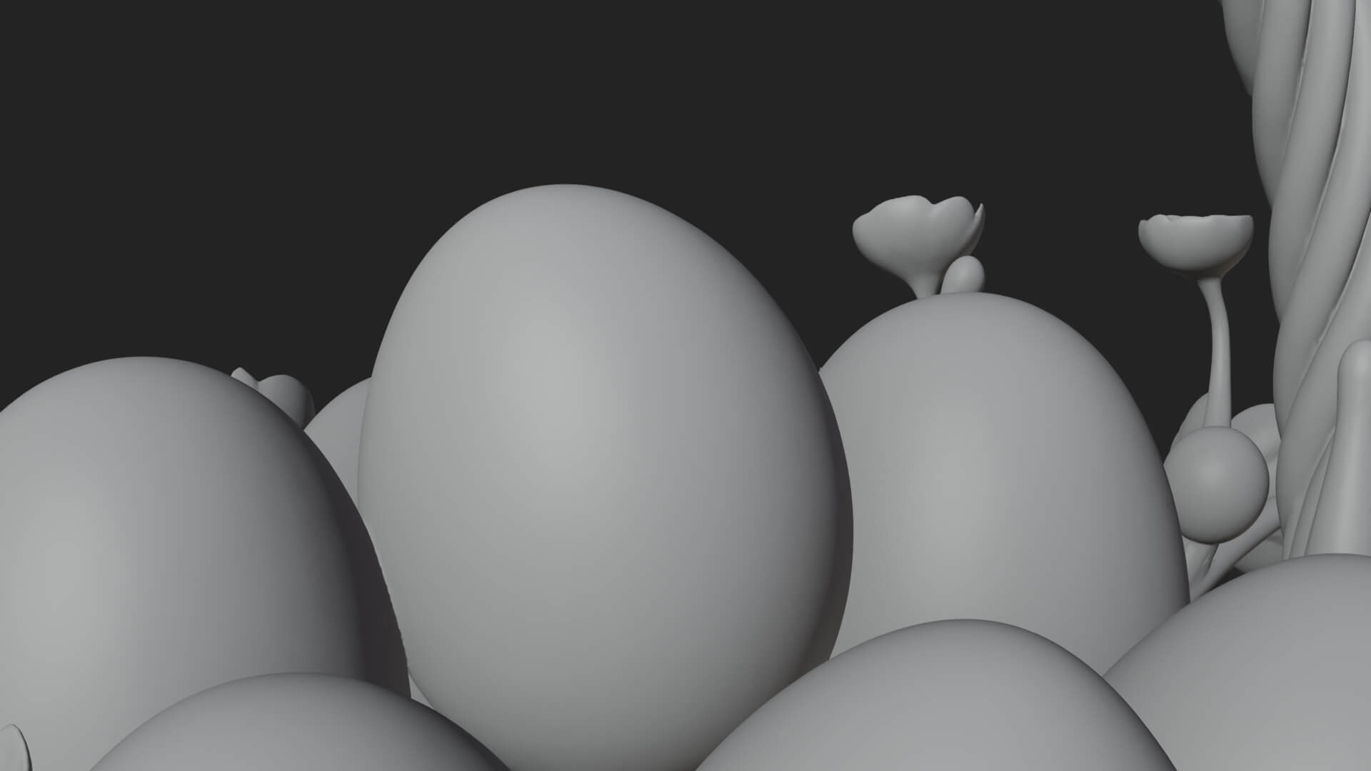Easter Egg in Basket Ornament Design 3 3D Print Model 3D Model