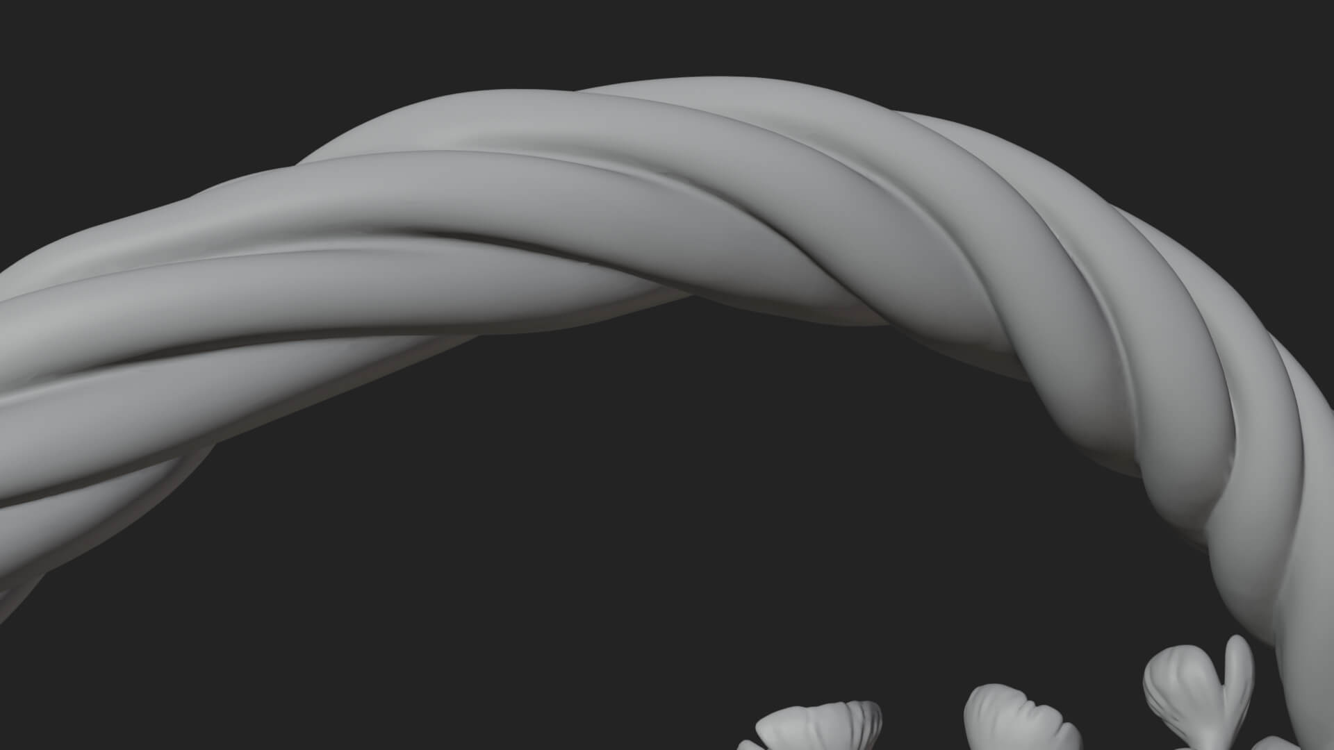 Easter Egg in Basket Ornament Design 4 3D Print Model 3D Model