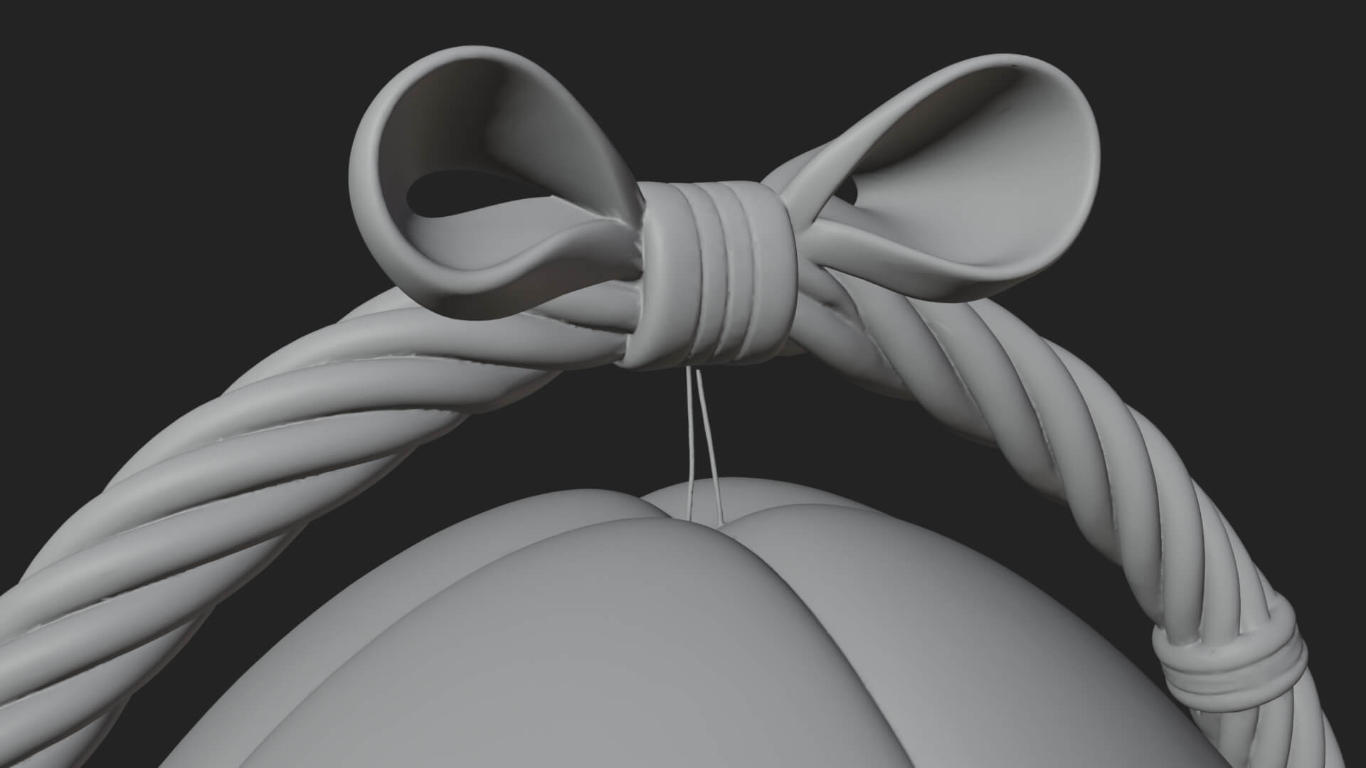 Easter Egg in Basket Ornament Design 7 3D Print Model 3D Model