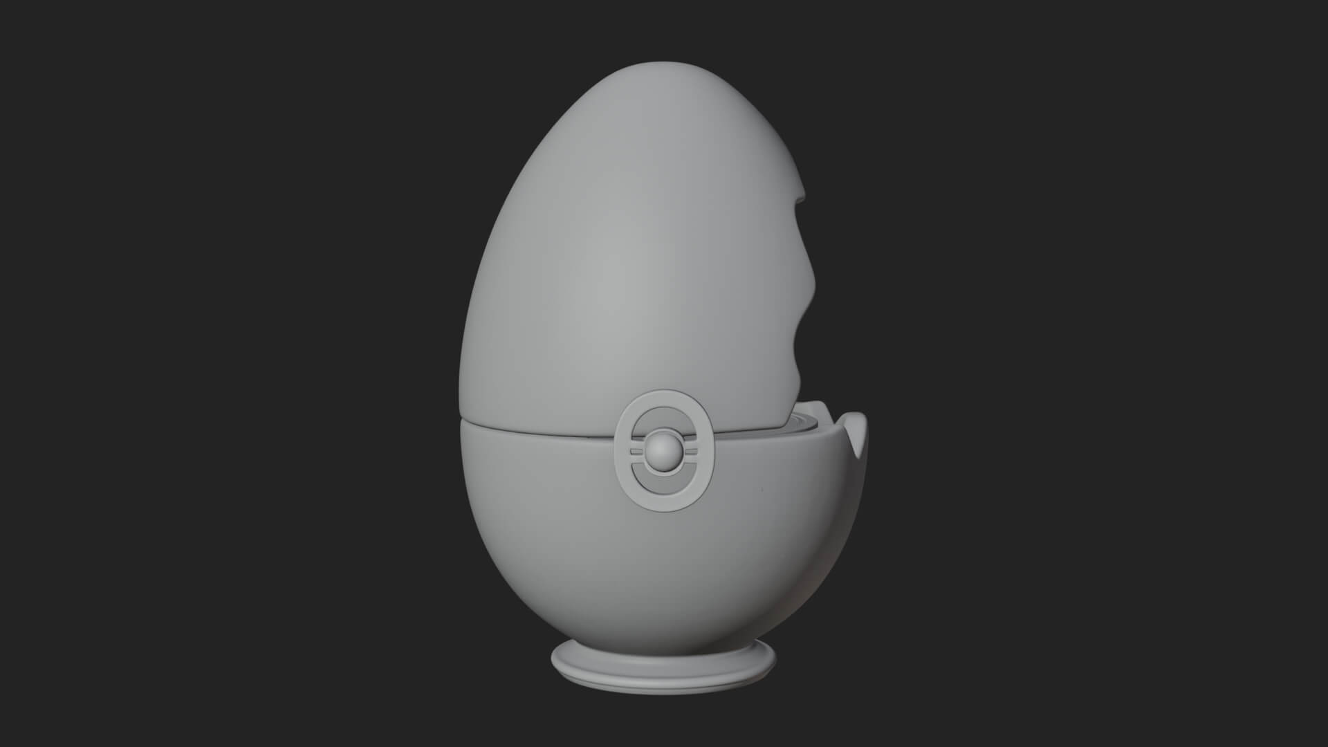 Easter Egg Music Box Ornament Design 1 3D Print Model 3D Model