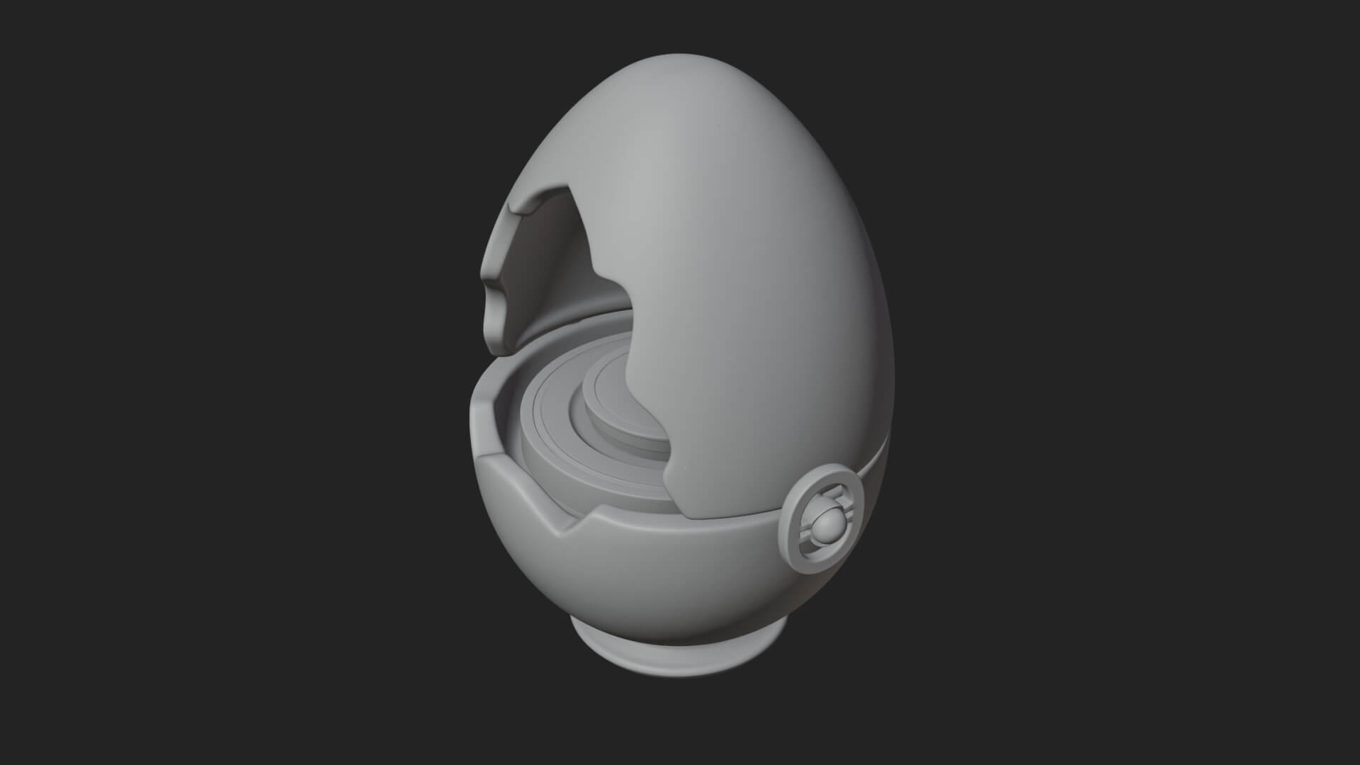 Easter Egg Music Box Ornament Design 1 3D Print Model 3D Model