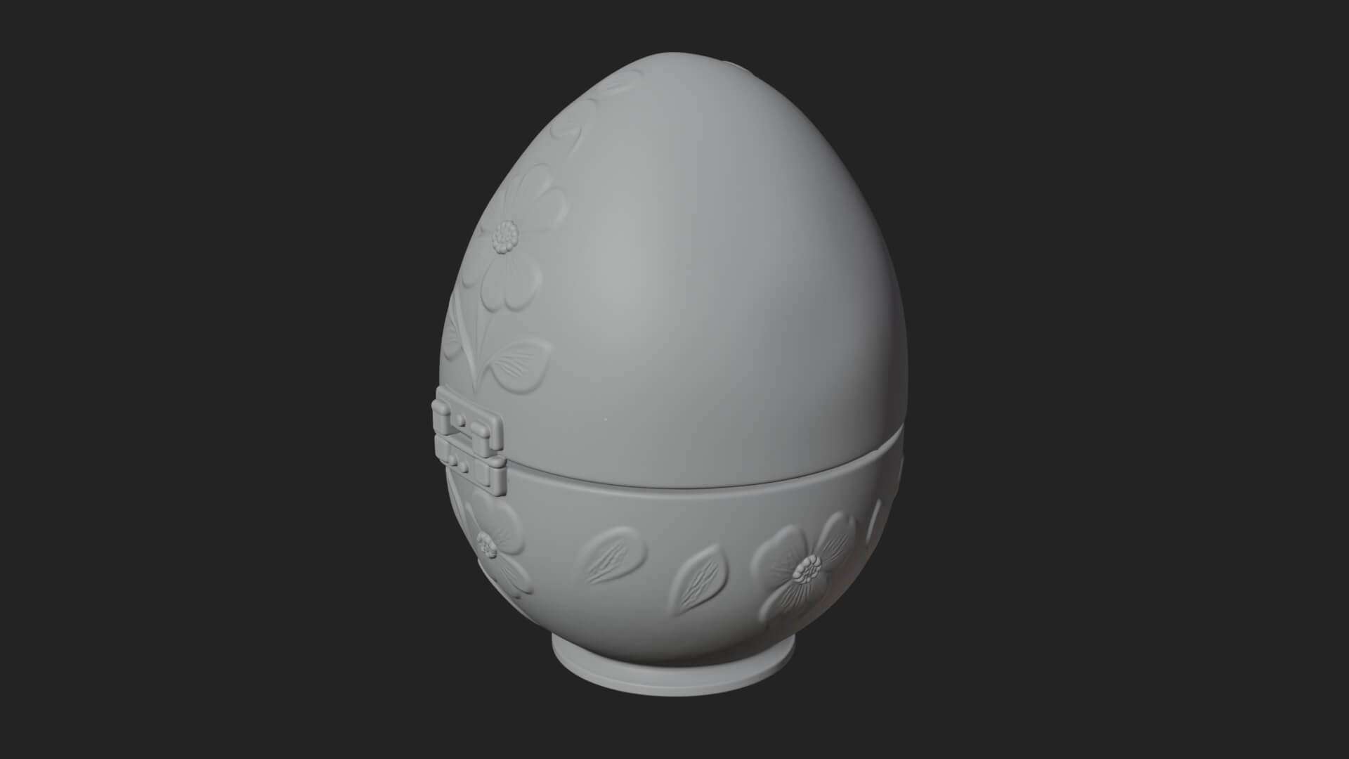 Easter Egg Music Box Ornament Design 3 3D Print Model 3D Model