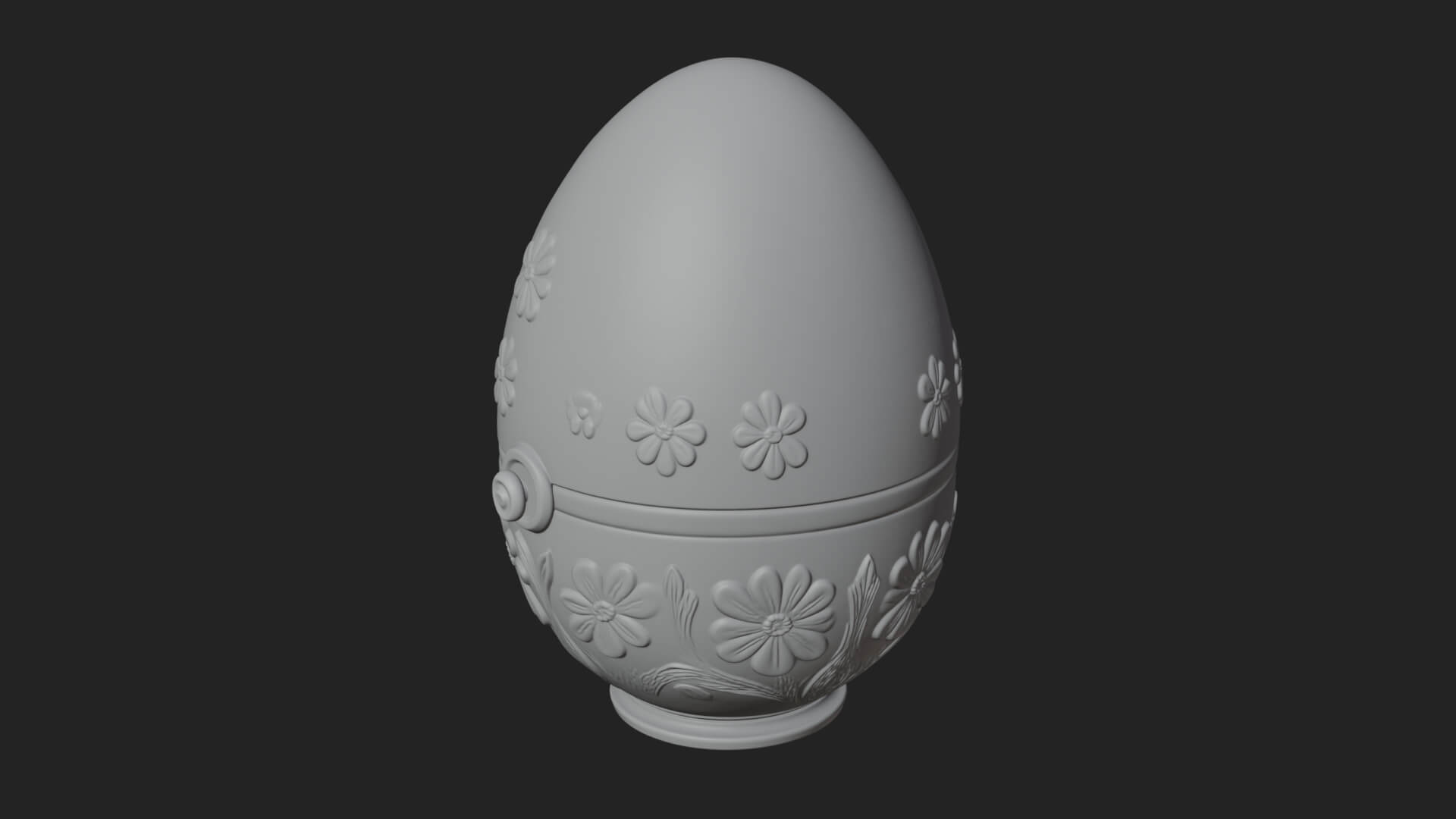 Easter Egg Music Box Ornament Design 4 3D Print Model 3D Model