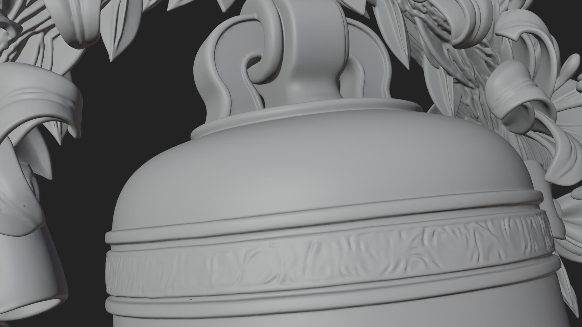 Easter Lily Church Bell Ornament Design 2 3D Print Model 3D Model